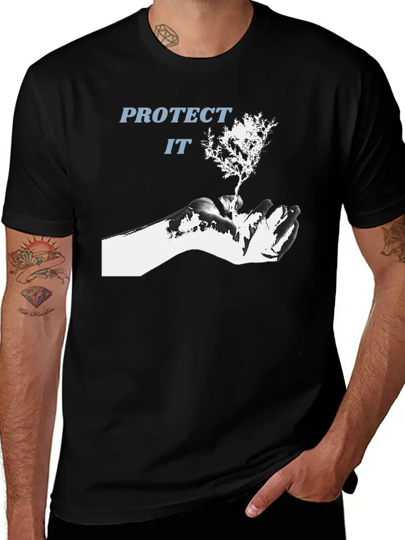 PROTECT IT Basic Graphic T-Shirt – Daily Comfort In Soft Cotton