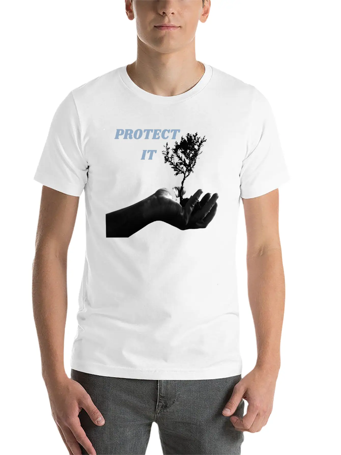 PROTECT IT Basic Graphic T-Shirt – Daily Comfort In Soft Cotton