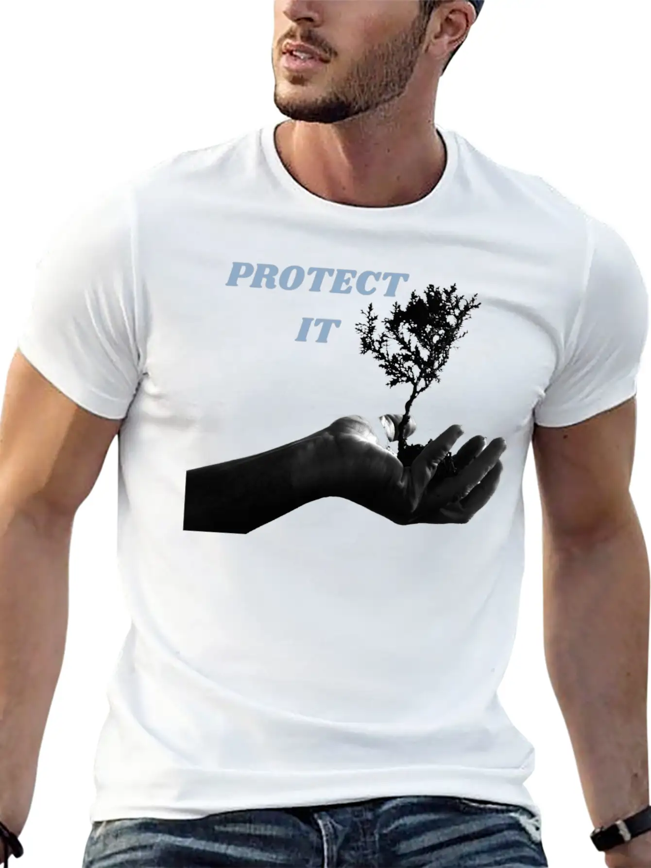 PROTECT IT Basic Graphic T-Shirt – Daily Comfort In Soft Cotton