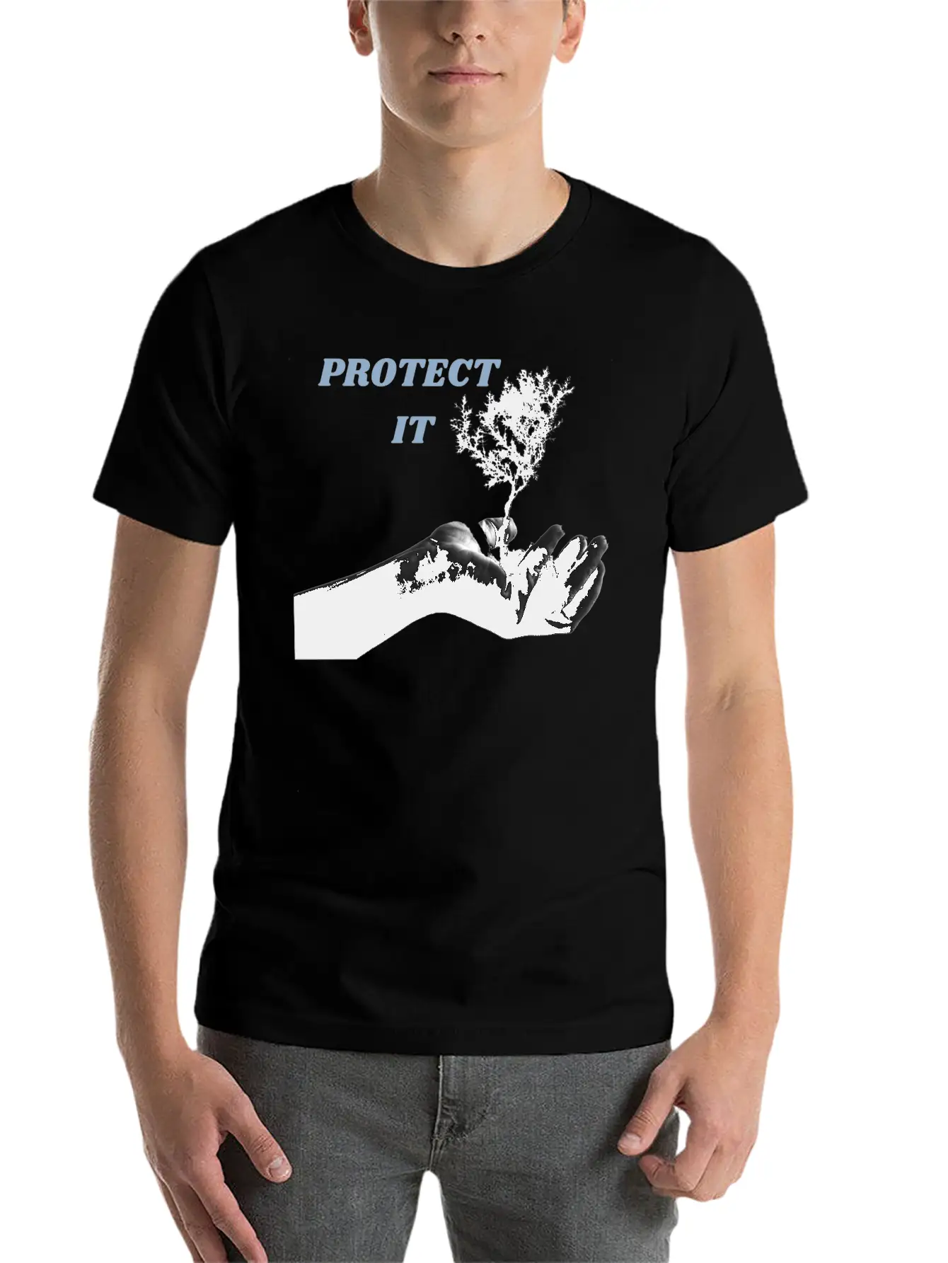 PROTECT IT Basic Graphic T-Shirt – Daily Comfort In Soft Cotton