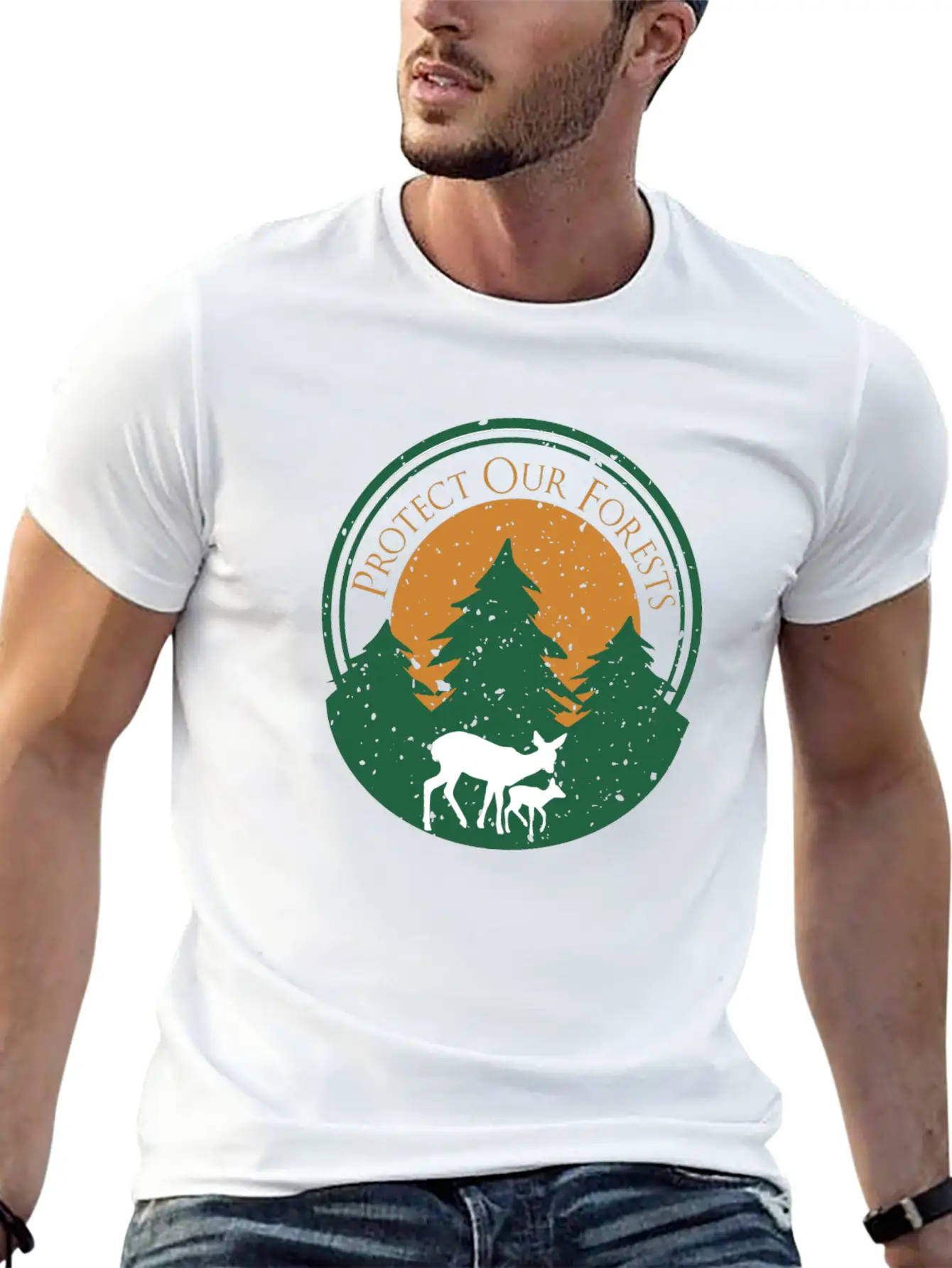 Protect Our Forests | Forest And Environment Lover Comfortable Minimalist Graphic Tee – Summer Style Essential