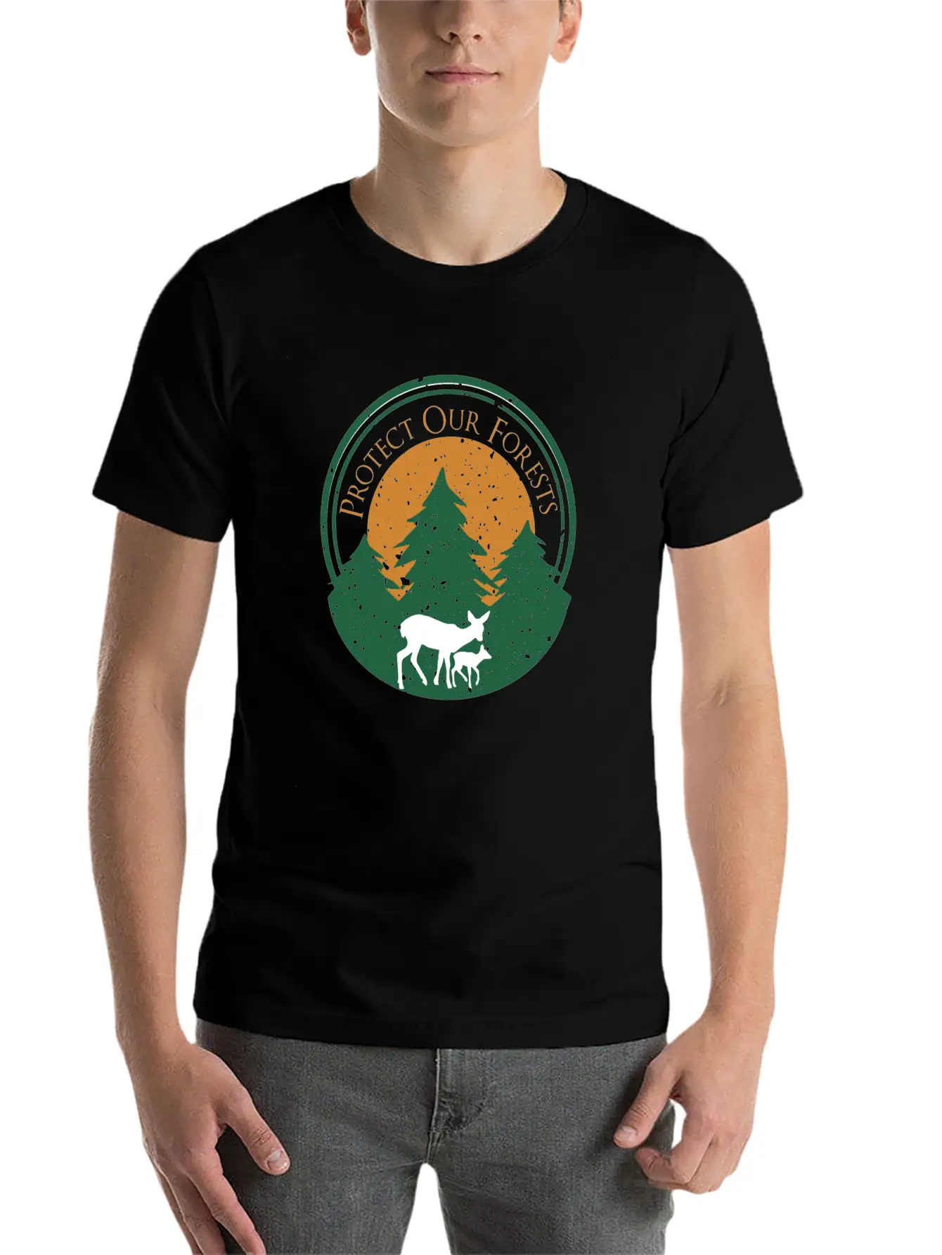 Protect Our Forests | Forest And Environment Lover Comfortable Minimalist Graphic Tee – Summer Style Essential