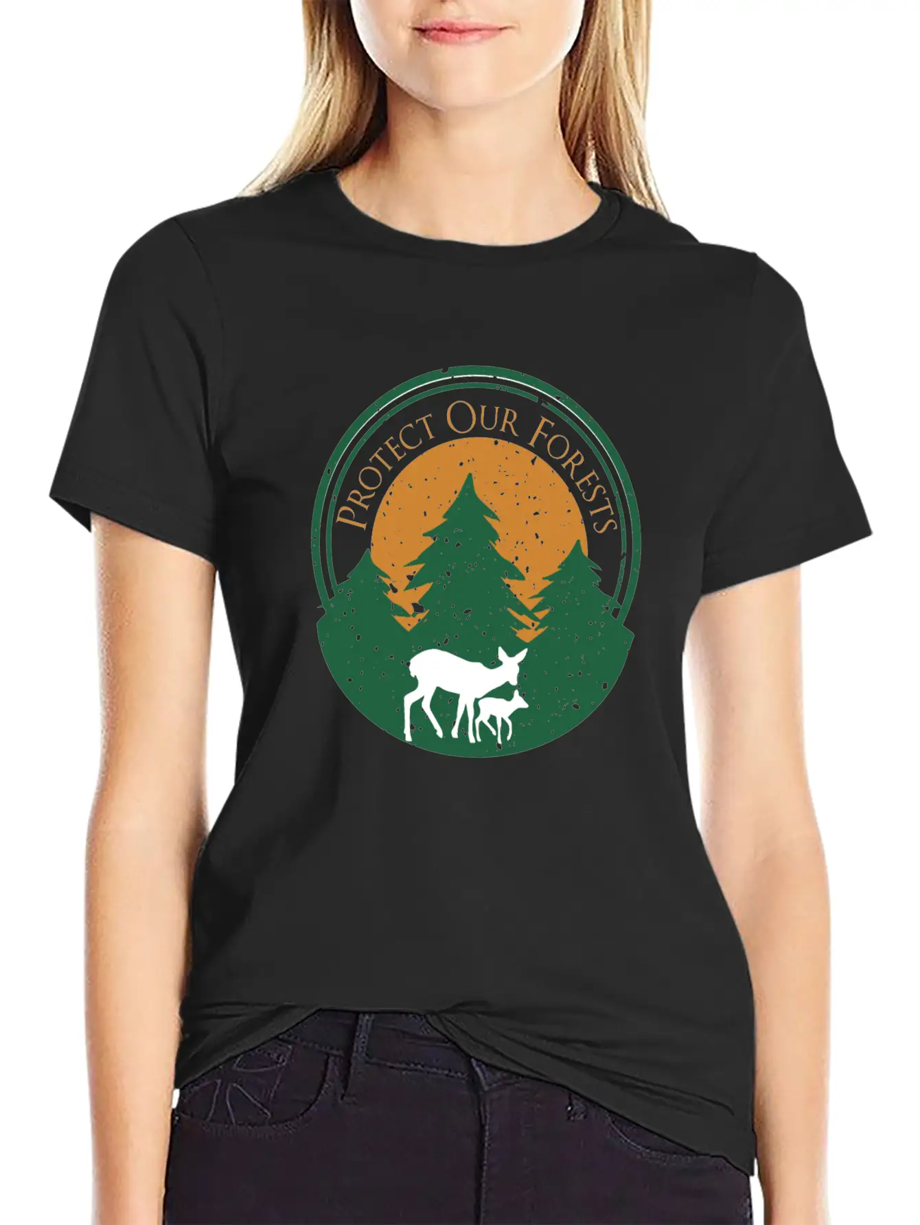 Protect Our Forests | Forest And Environment Lover Comfortable Minimalist Graphic Tee – Summer Style Essential