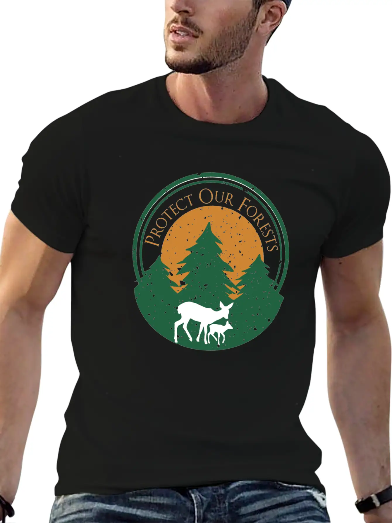 Protect Our Forests | Forest And Environment Lover Comfortable Minimalist Graphic Tee – Summer Style Essential