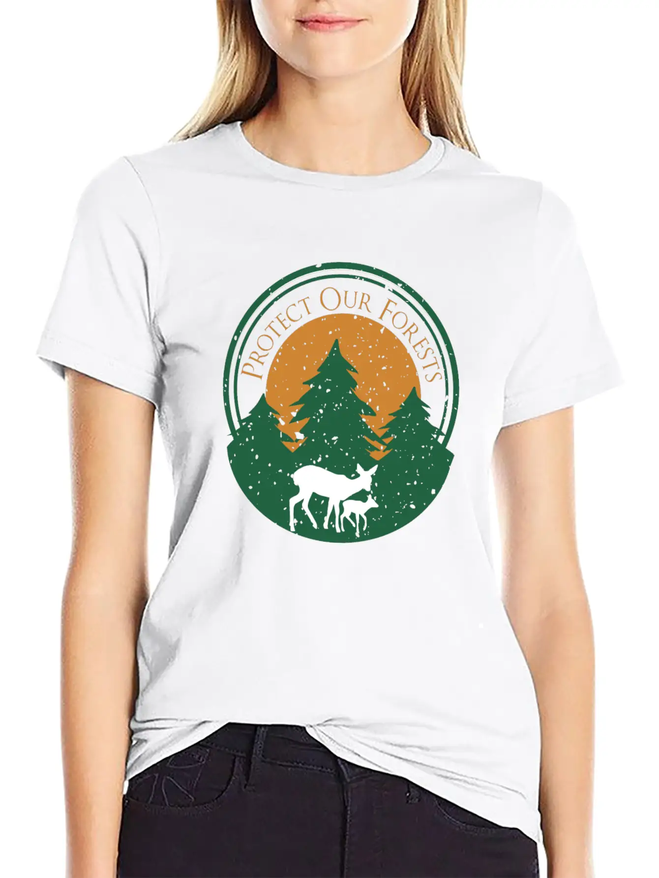 Protect Our Forests | Forest And Environment Lover Comfortable Minimalist Graphic Tee – Summer Style Essential