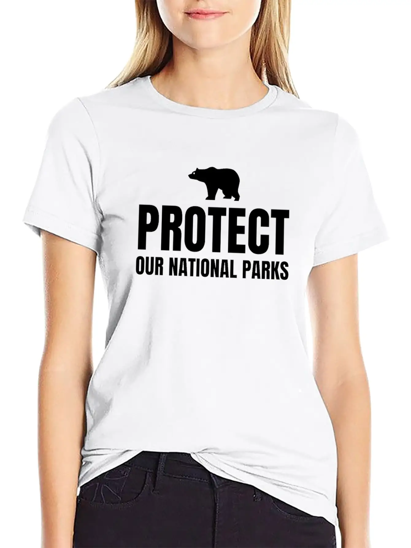 PROTECT OUR NATIONAL PARKS Modern Fit Casual T-Shirt ��� Clean And Versatile Design