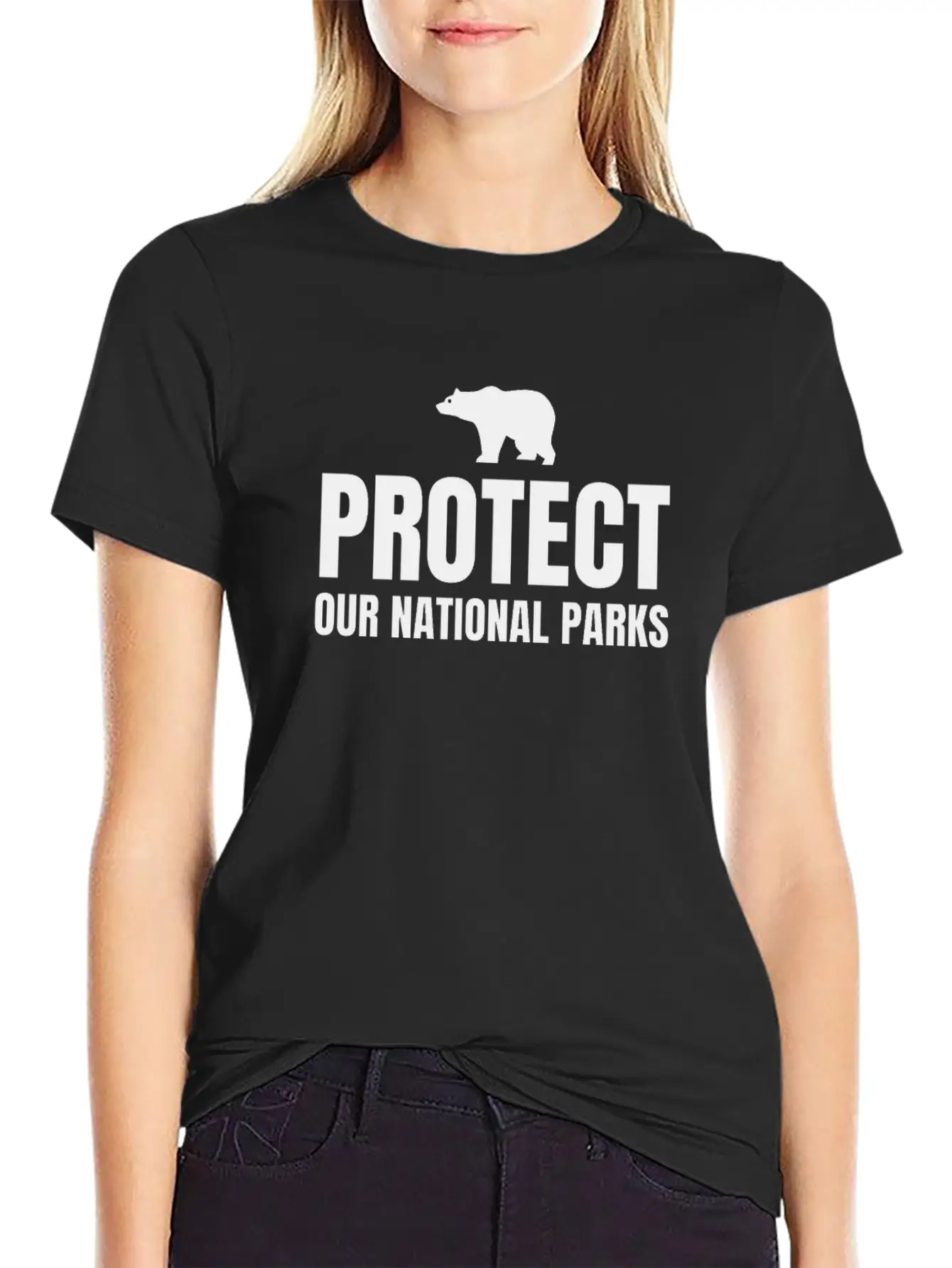 PROTECT OUR NATIONAL PARKS Modern Fit Casual T-Shirt ��� Clean And Versatile Design