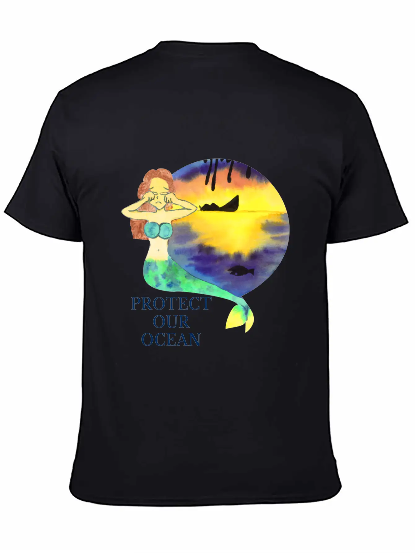 Protect Our Ocean Lightweight Cotton T-Shirt – Daily Comfort Graphic Shirt