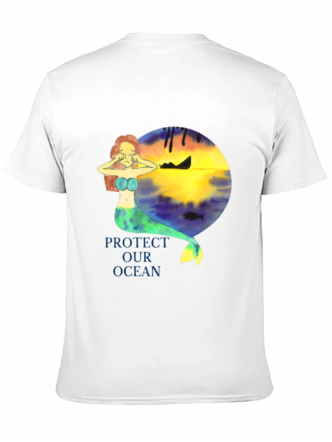 Protect Our Ocean Lightweight Cotton T-Shirt – Daily Comfort Graphic Shirt