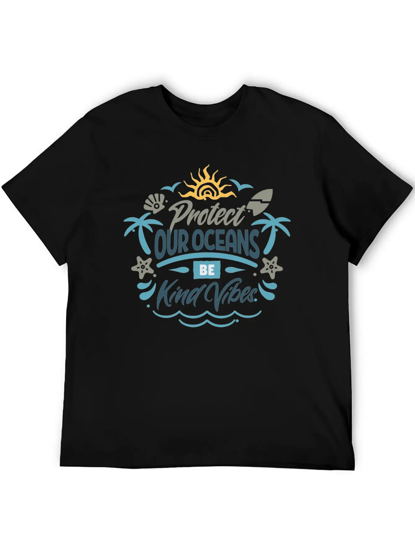 Protect Our Oceans Lightweight Cotton T-Shirt – Daily Comfort Graphic Shirt
