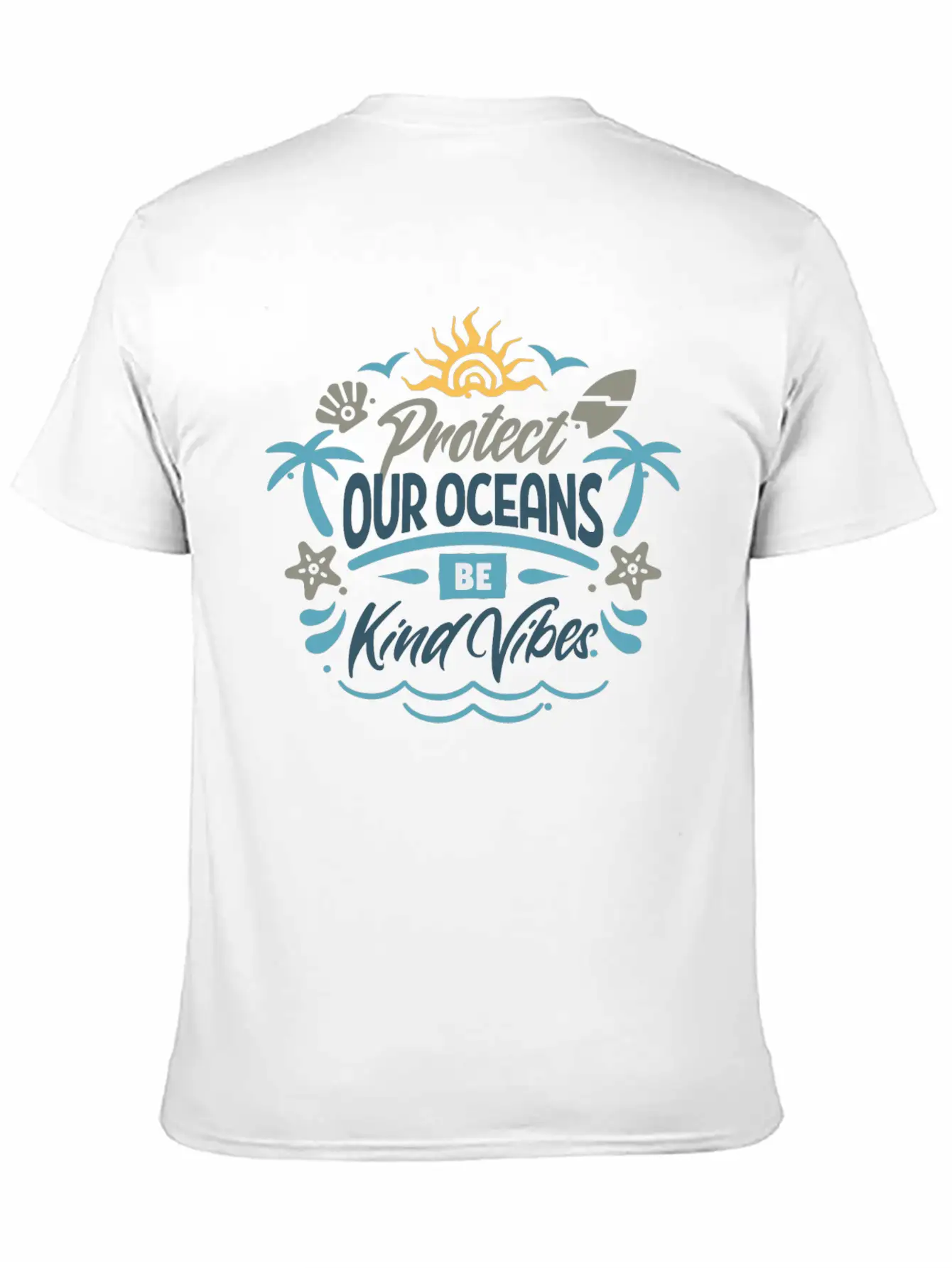 Protect Our Oceans Lightweight Cotton T-Shirt – Daily Comfort Graphic Shirt