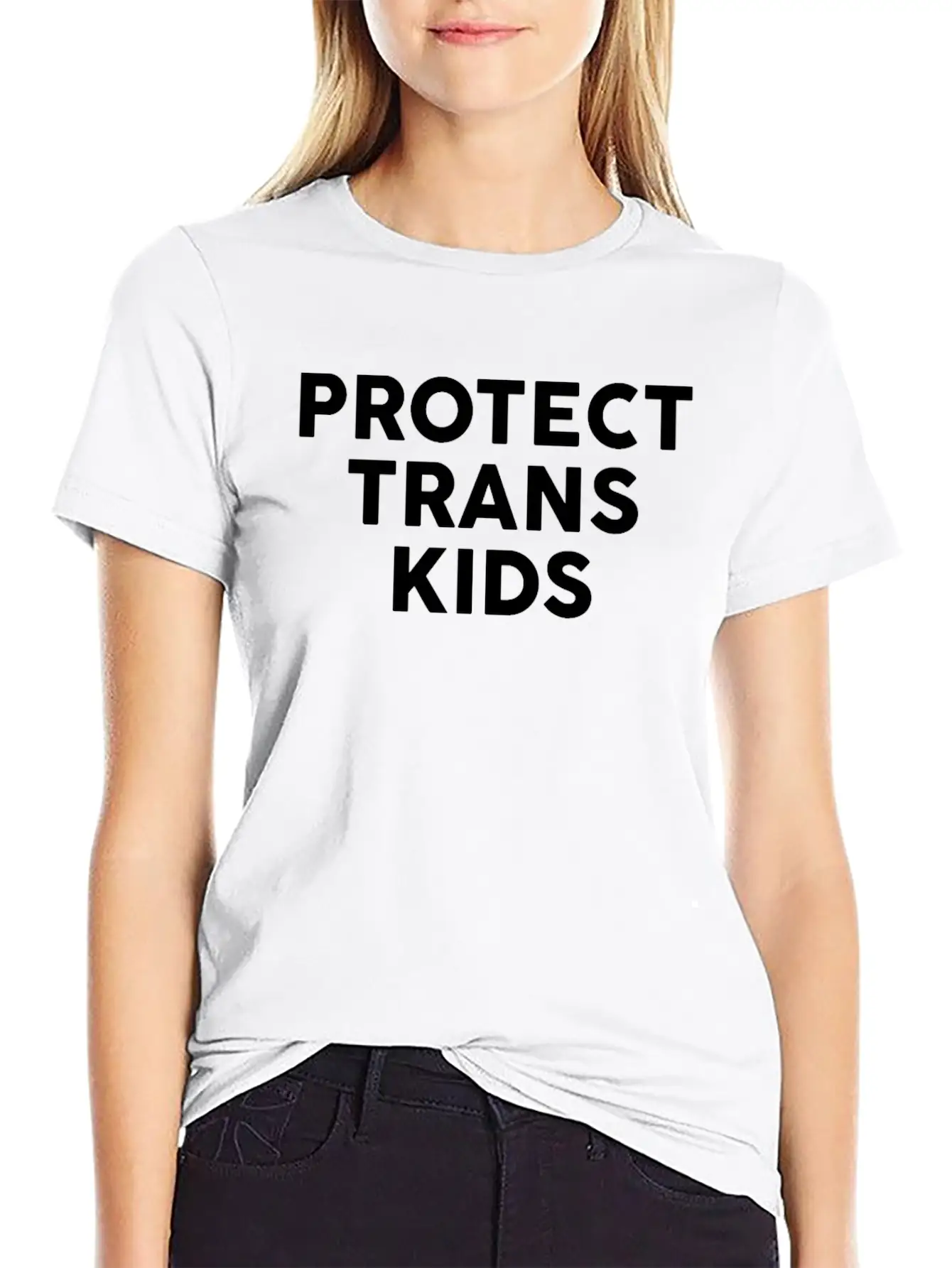 Protect Trans Kids Essential Cotton Tee For Daily Outfits – Unisex Style