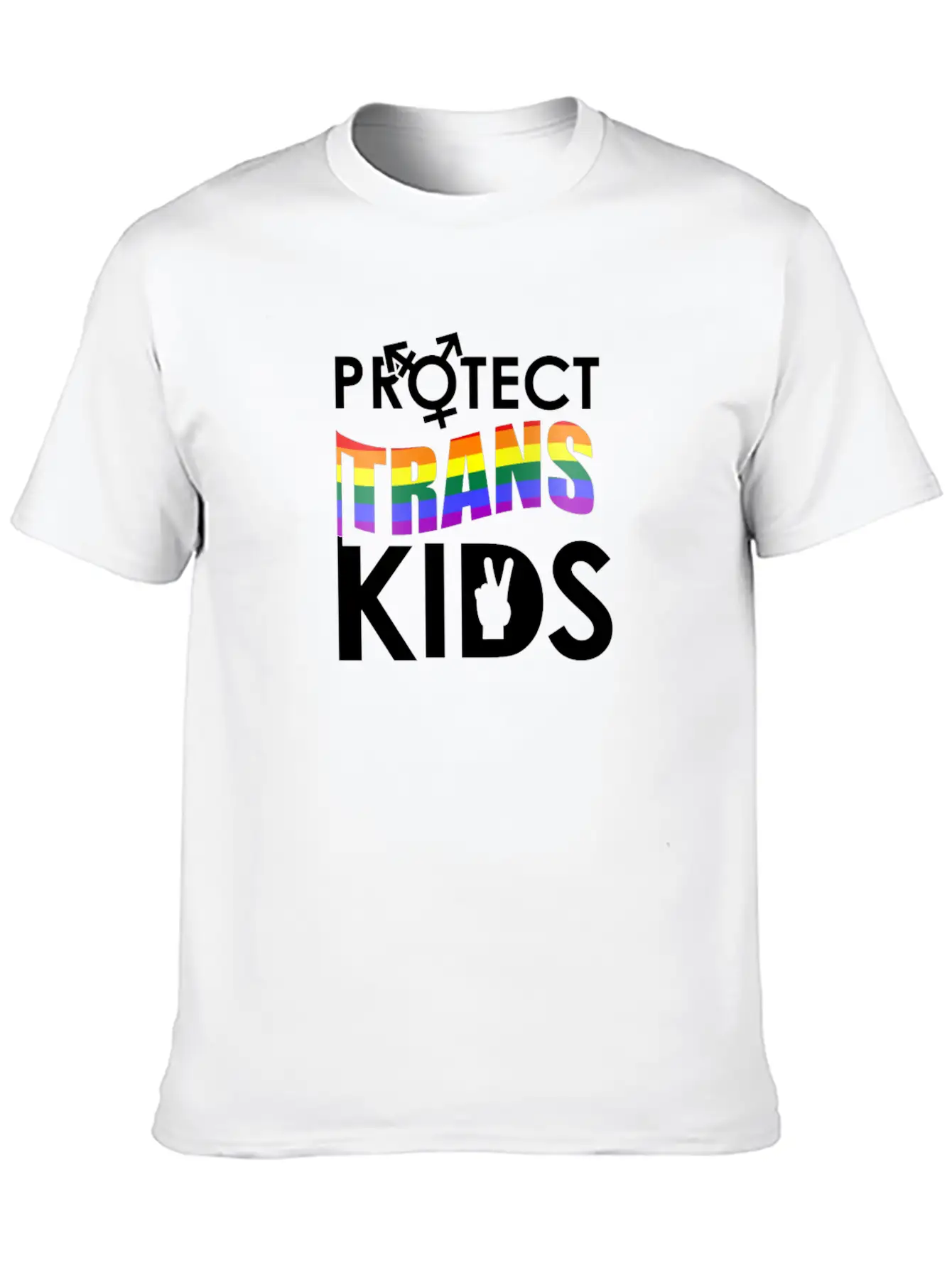 Protect Trans Kids - LGBTQ Pride Transgender Gift Soft Cotton Short Sleeve Tee – Unisex Wardrobe Staple