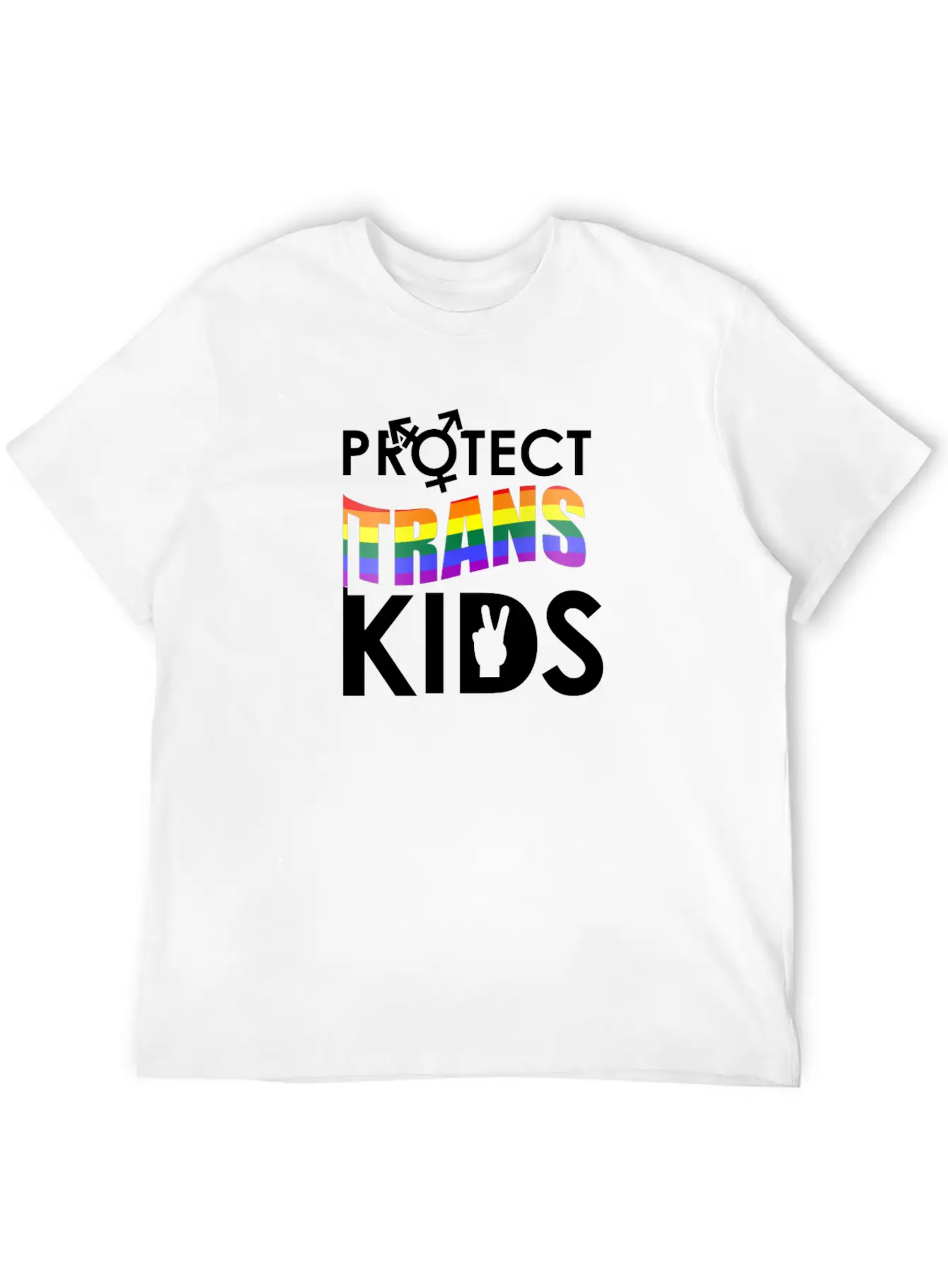 Protect Trans Kids - LGBTQ Pride Transgender Gift Soft Cotton Short Sleeve Tee – Unisex Wardrobe Staple