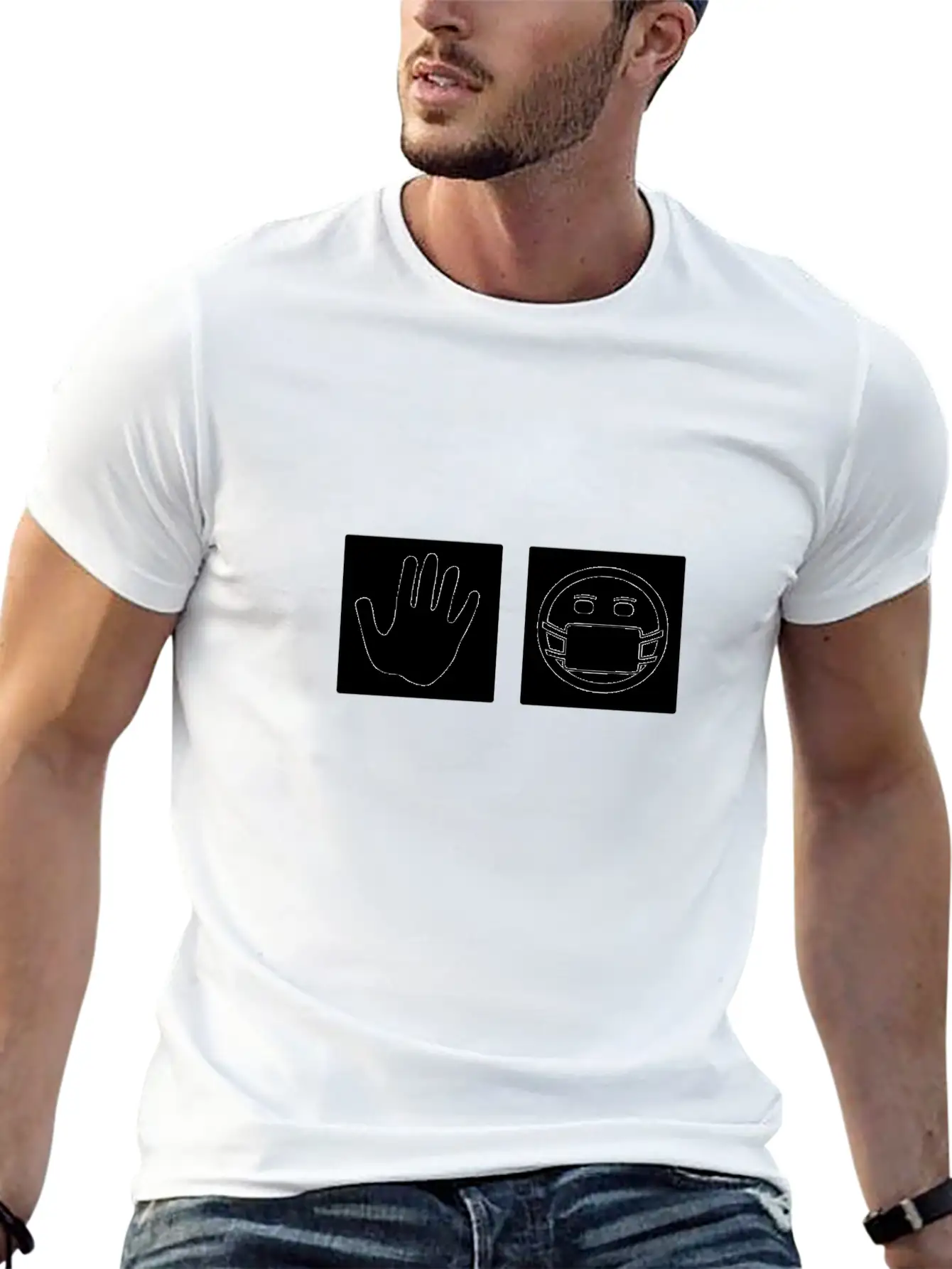 Protection And Distance Stylish Everyday T-Shirt ��� Unisex Basic Cotton Tee