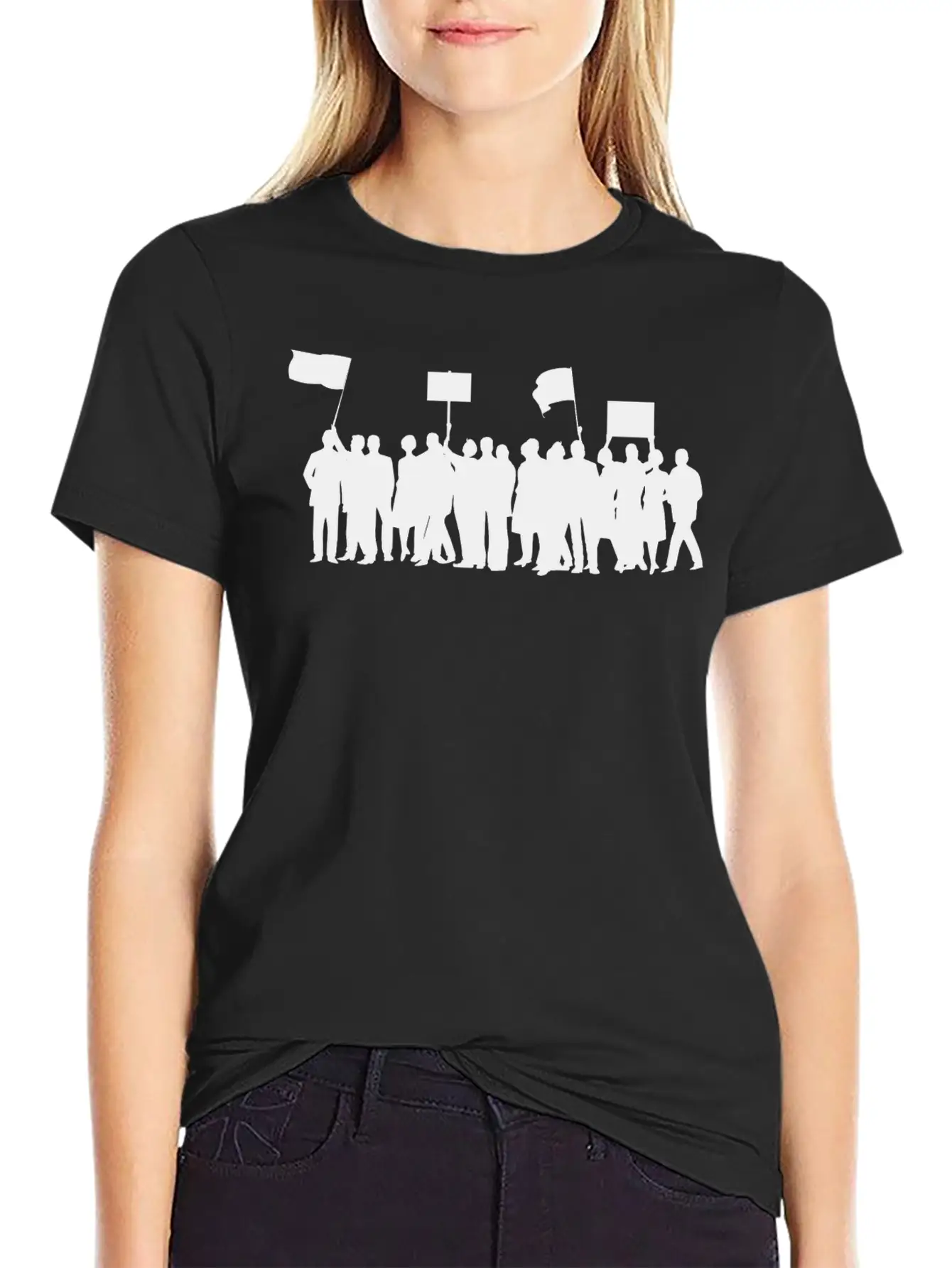 Protest March Classic Fit Graphic Tee For Daily Comfort – Unisex Cotton Shirt