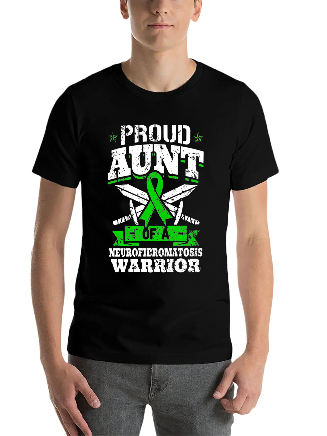 Proud A Of A Neurofibromatosis Warrior Lightweight Cotton T-Shirt – Daily Comfort Graphic Shirt