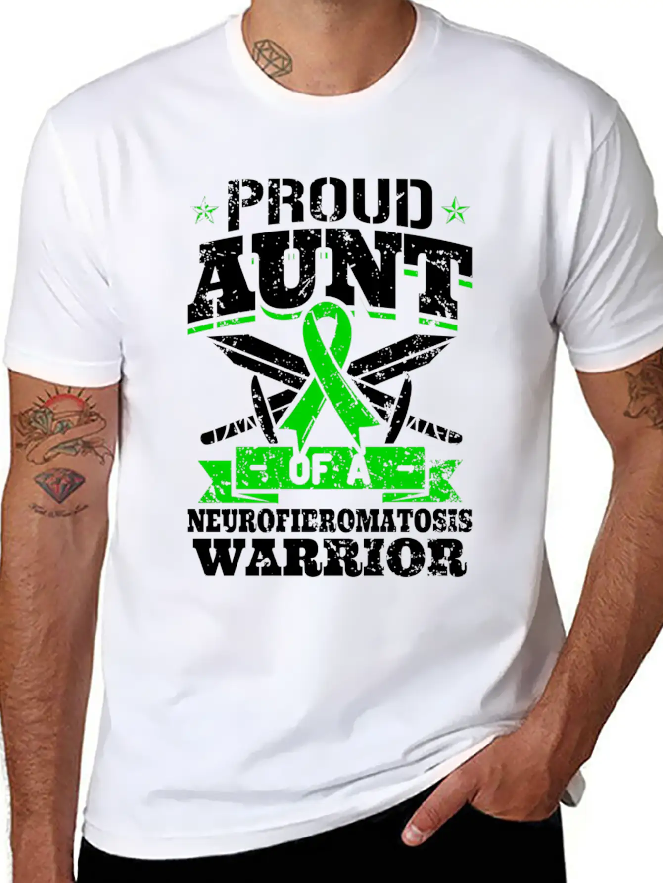Proud A Of A Neurofibromatosis Warrior Lightweight Cotton T-Shirt – Daily Comfort Graphic Shirt