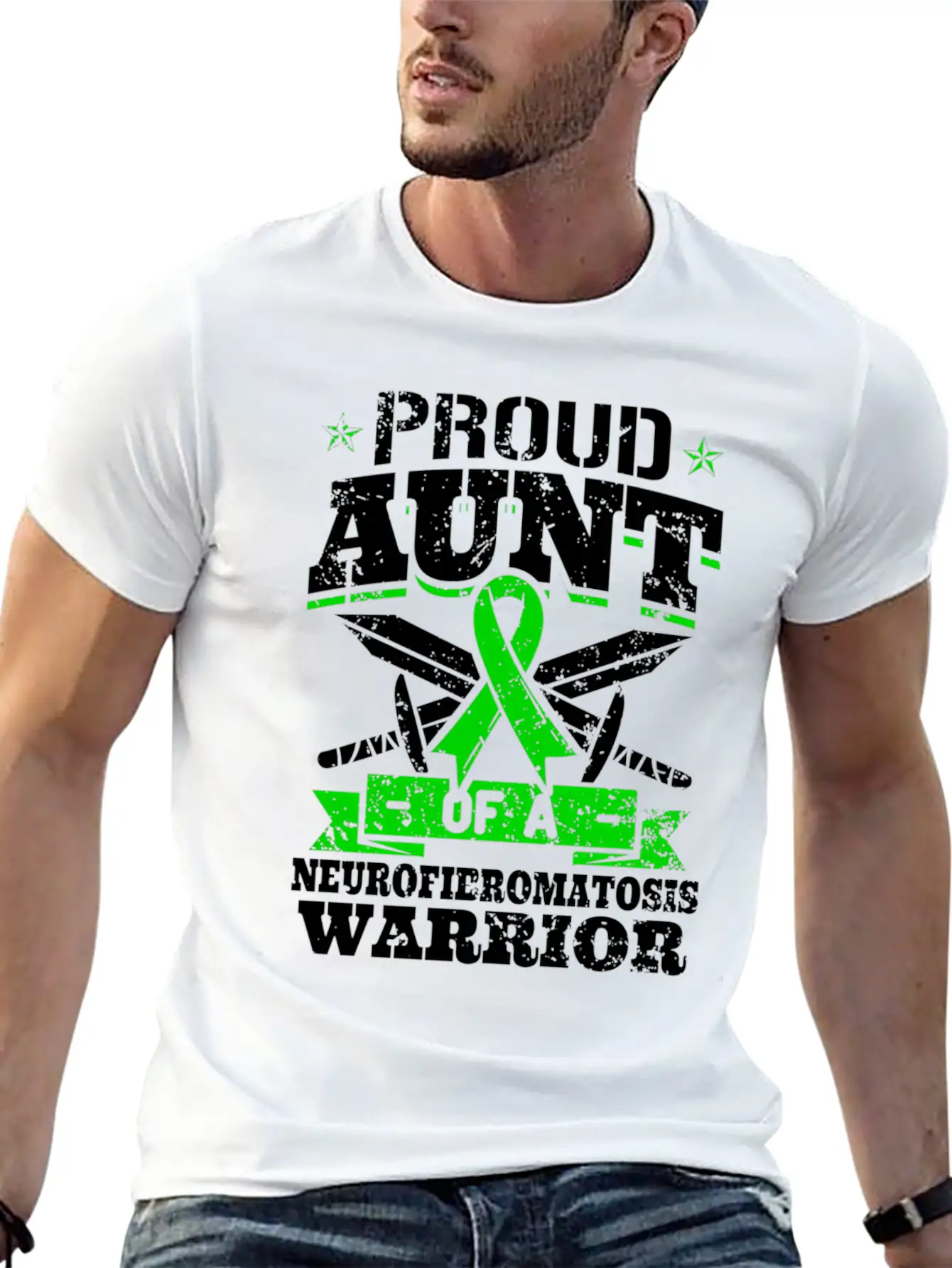Proud A Of A Neurofibromatosis Warrior Lightweight Cotton T-Shirt – Daily Comfort Graphic Shirt