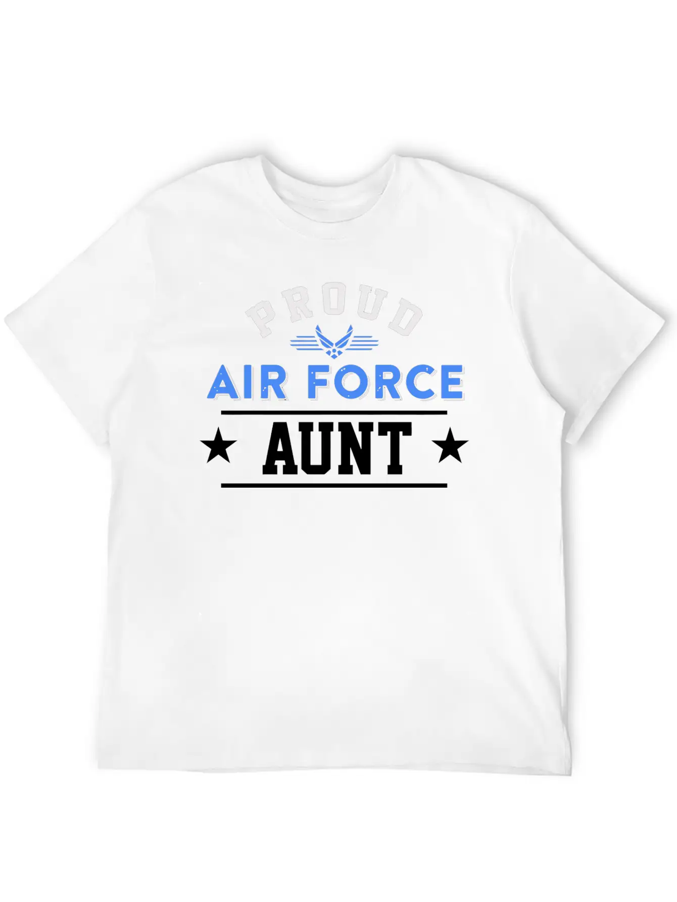 Proud Air Force Aunt Essential Cotton Tee For Daily Outfits – Unisex Style