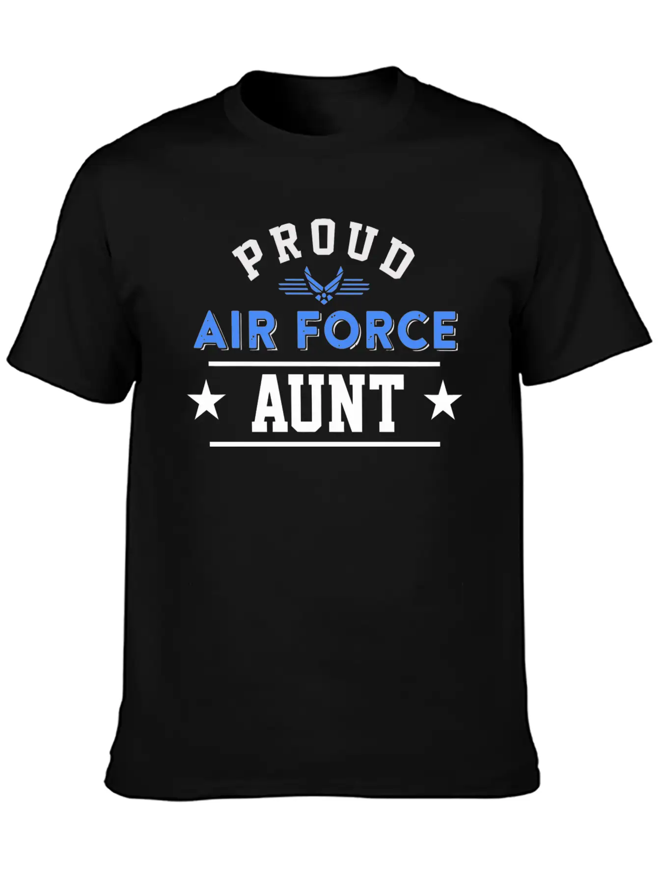 Proud Air Force Aunt Essential Cotton Tee For Daily Outfits – Unisex Style
