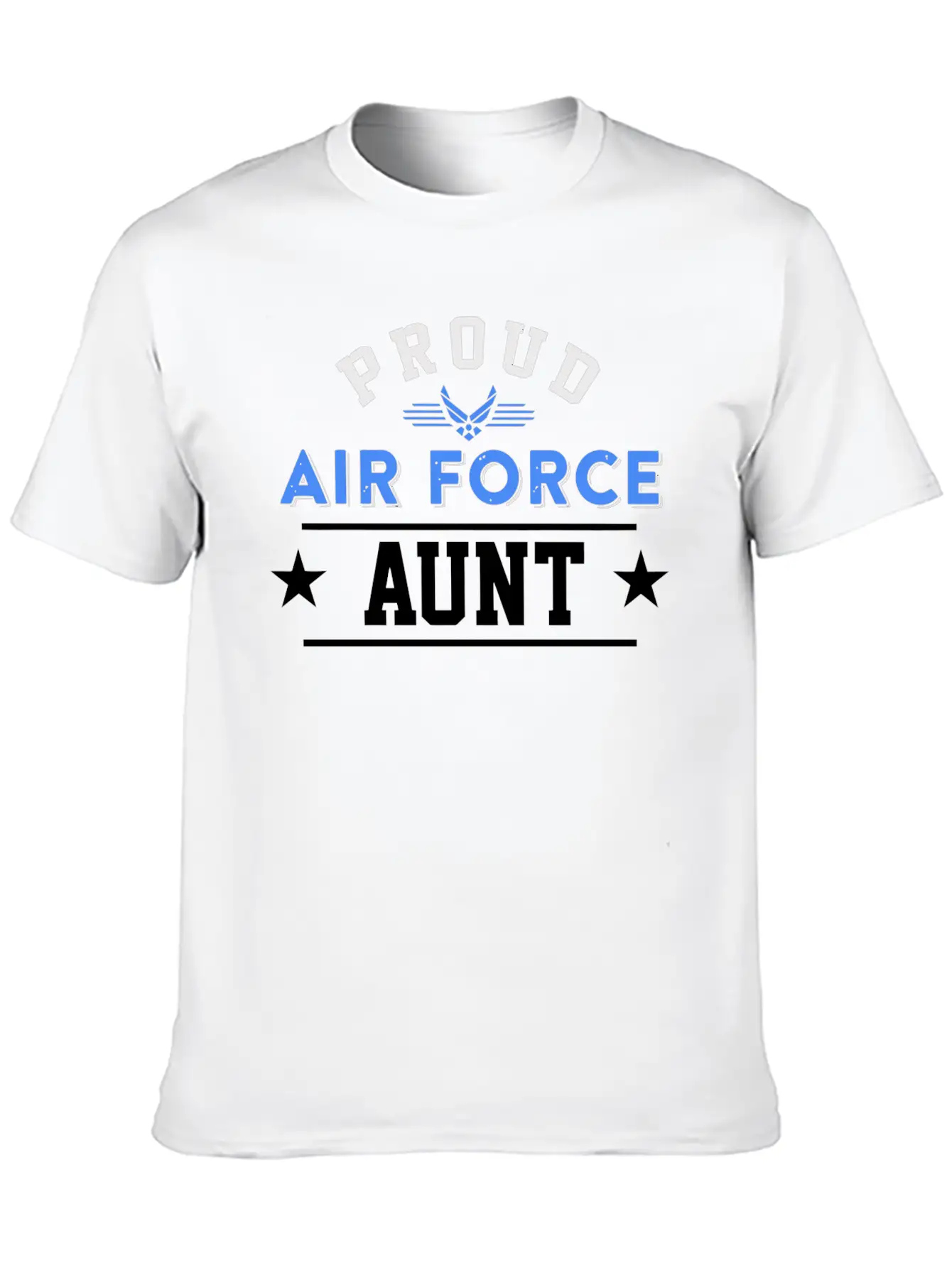 Proud Air Force Aunt Essential Cotton Tee For Daily Outfits – Unisex Style