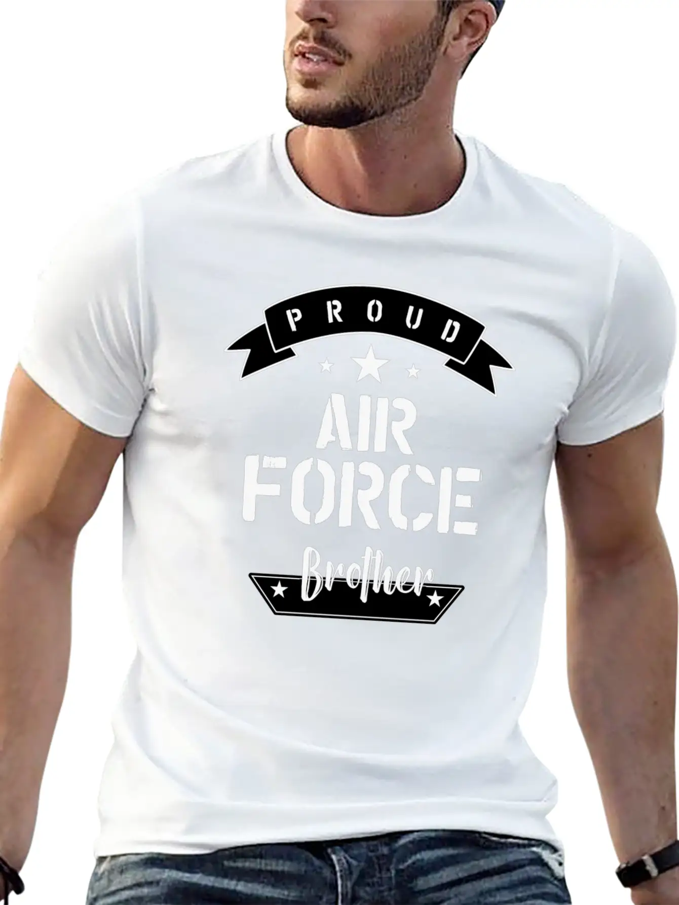 Proud Air Force Brother Relaxed Everyday Tee – Lightweight And Durable Cotton