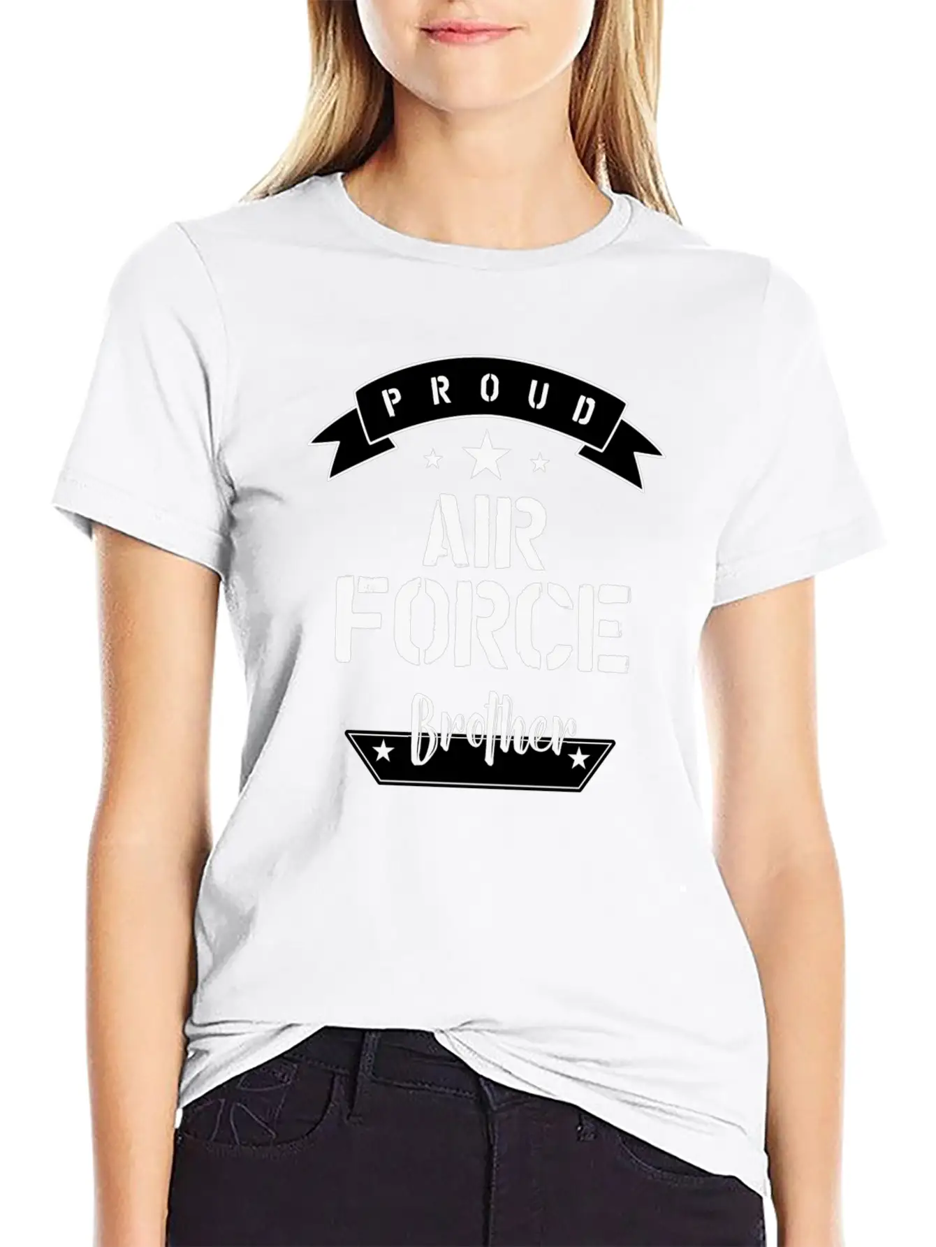 Proud Air Force Brother Relaxed Everyday Tee – Lightweight And Durable Cotton