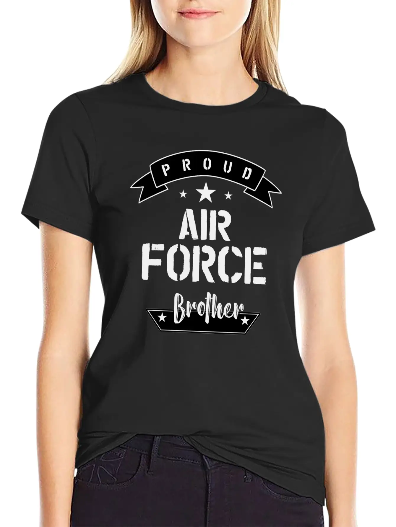 Proud Air Force Brother Relaxed Everyday Tee – Lightweight And Durable Cotton