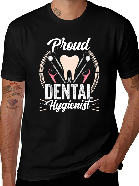 Proud Dental Hygienist Dentist Hygiene Clinic Classic Fit Graphic Tee For Daily Comfort – Unisex Cotton Shirt