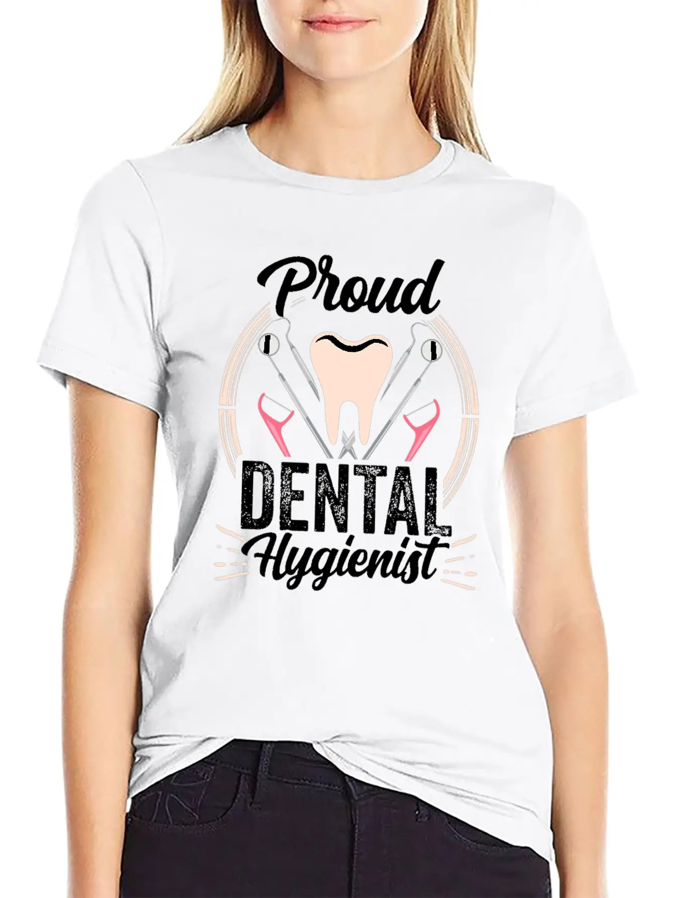 Proud Dental Hygienist Dentist Hygiene Clinic Classic Fit Graphic Tee For Daily Comfort – Unisex Cotton Shirt