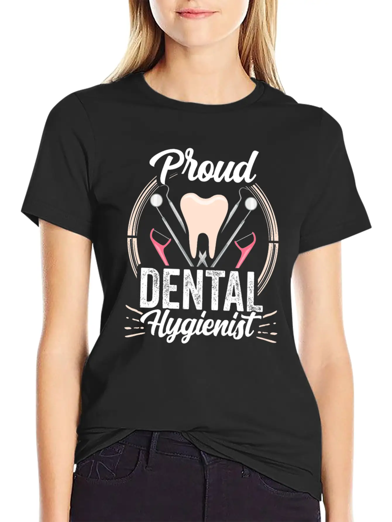 Proud Dental Hygienist Dentist Hygiene Clinic Classic Fit Graphic Tee For Daily Comfort – Unisex Cotton Shirt