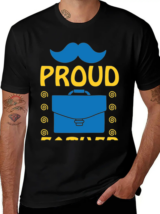 Proud Father 01 Lightweight Cotton T-Shirt – Daily Comfort Graphic Shirt