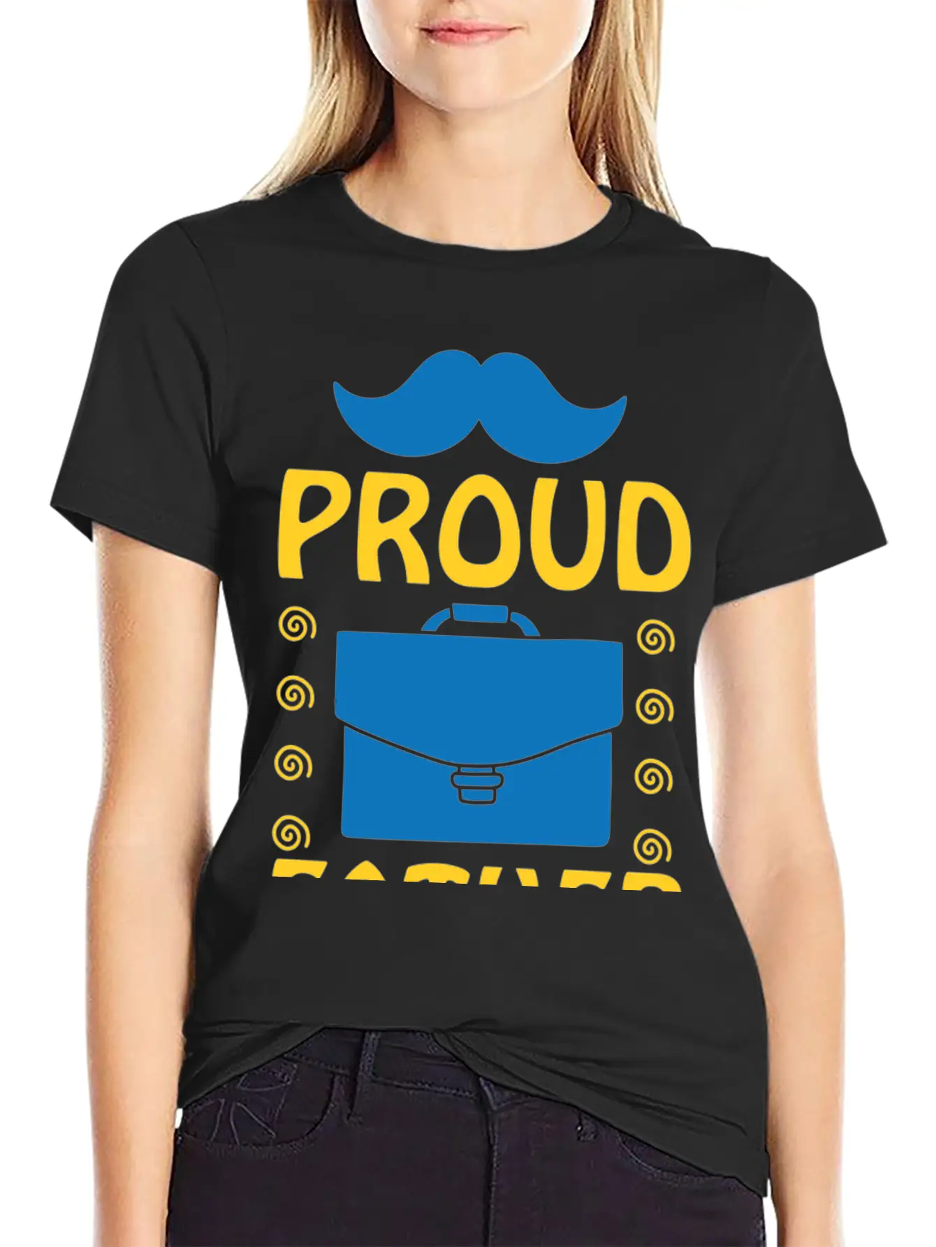 Proud Father 01 Lightweight Cotton T-Shirt – Daily Comfort Graphic Shirt