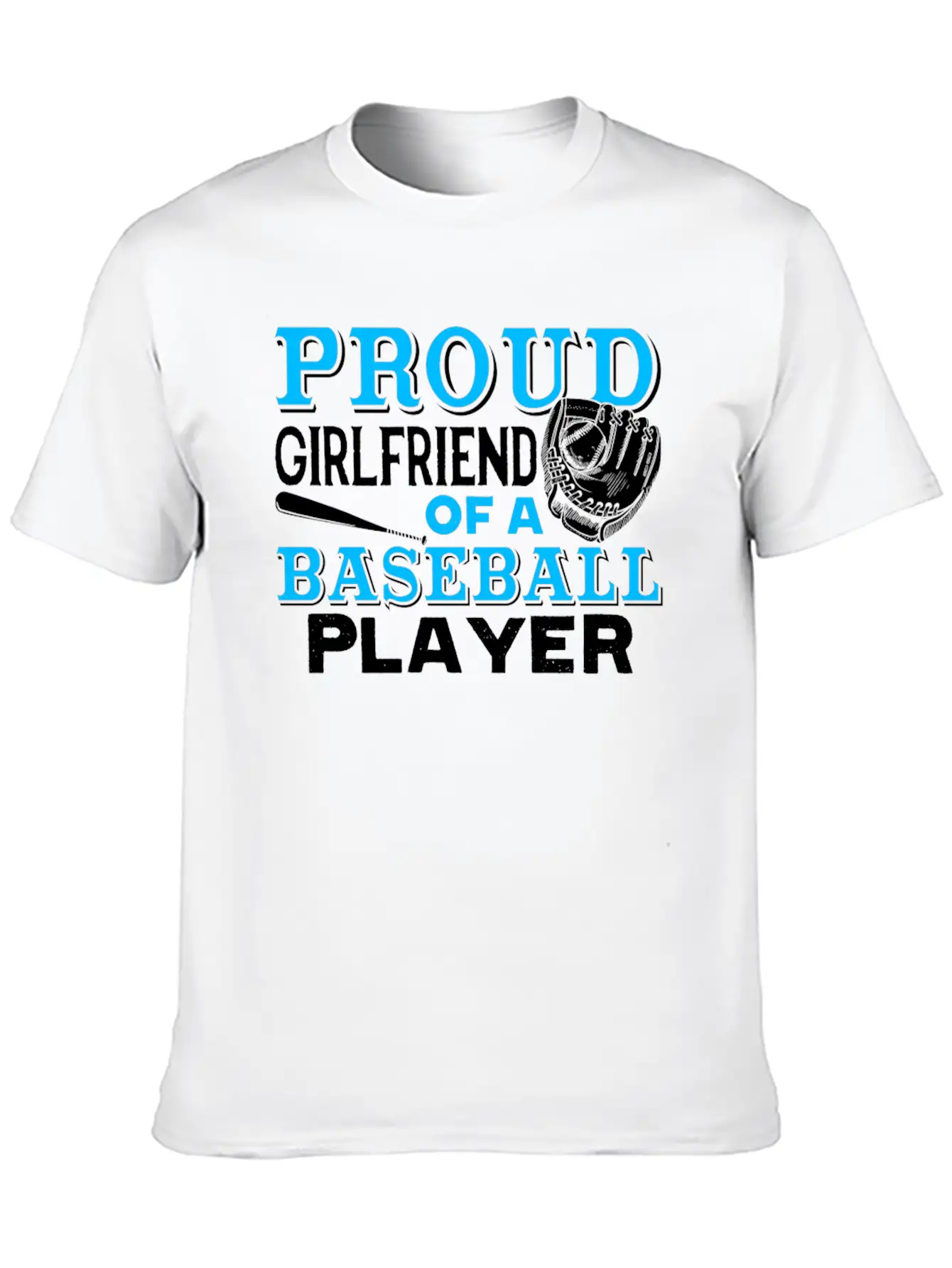 Proud Girlfriend Of Baseball Player Shirt Unisex Casual T-Shirt – Clean Design For Daily Comfort