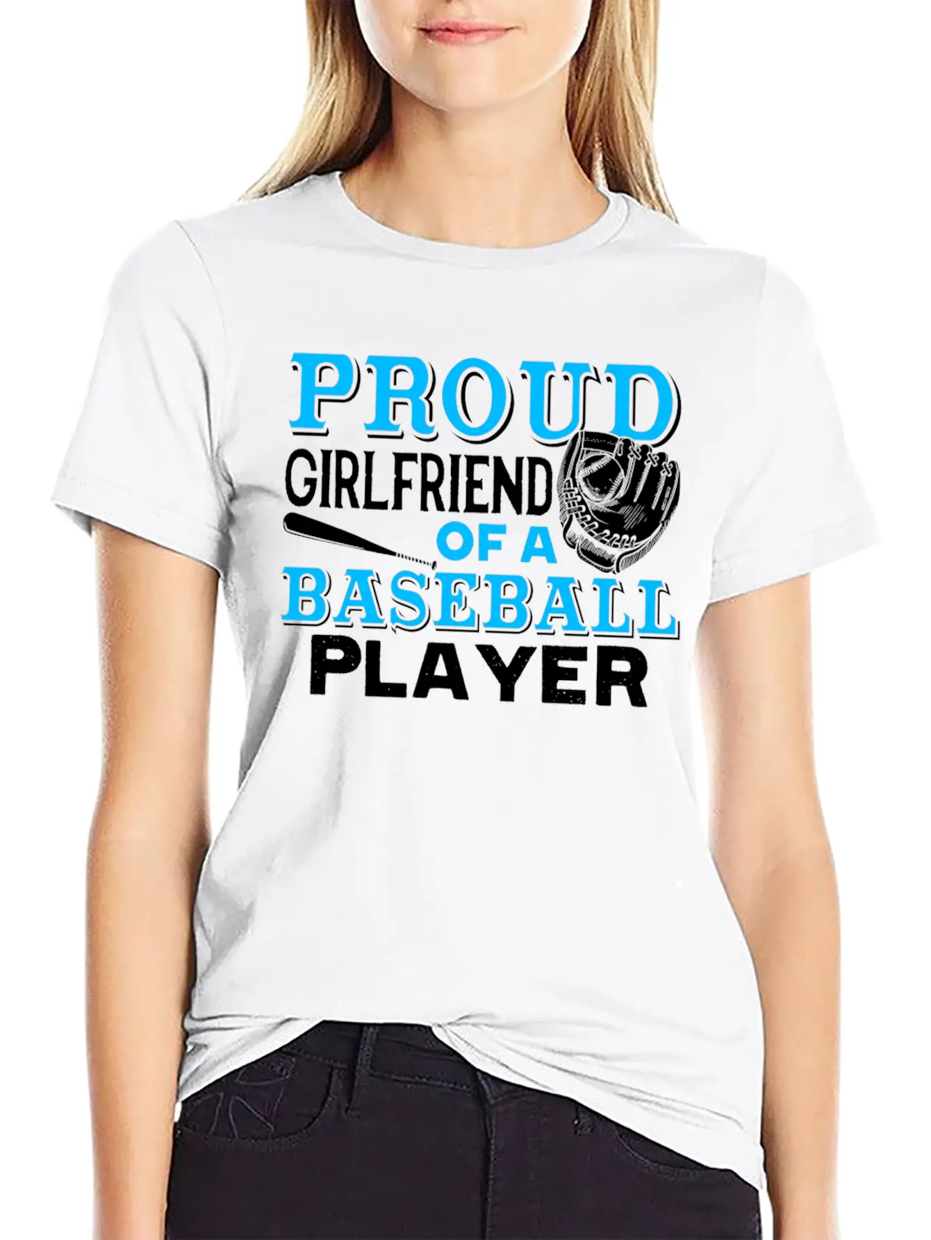 Proud Girlfriend Of Baseball Player Shirt Unisex Casual T-Shirt – Clean Design For Daily Comfort