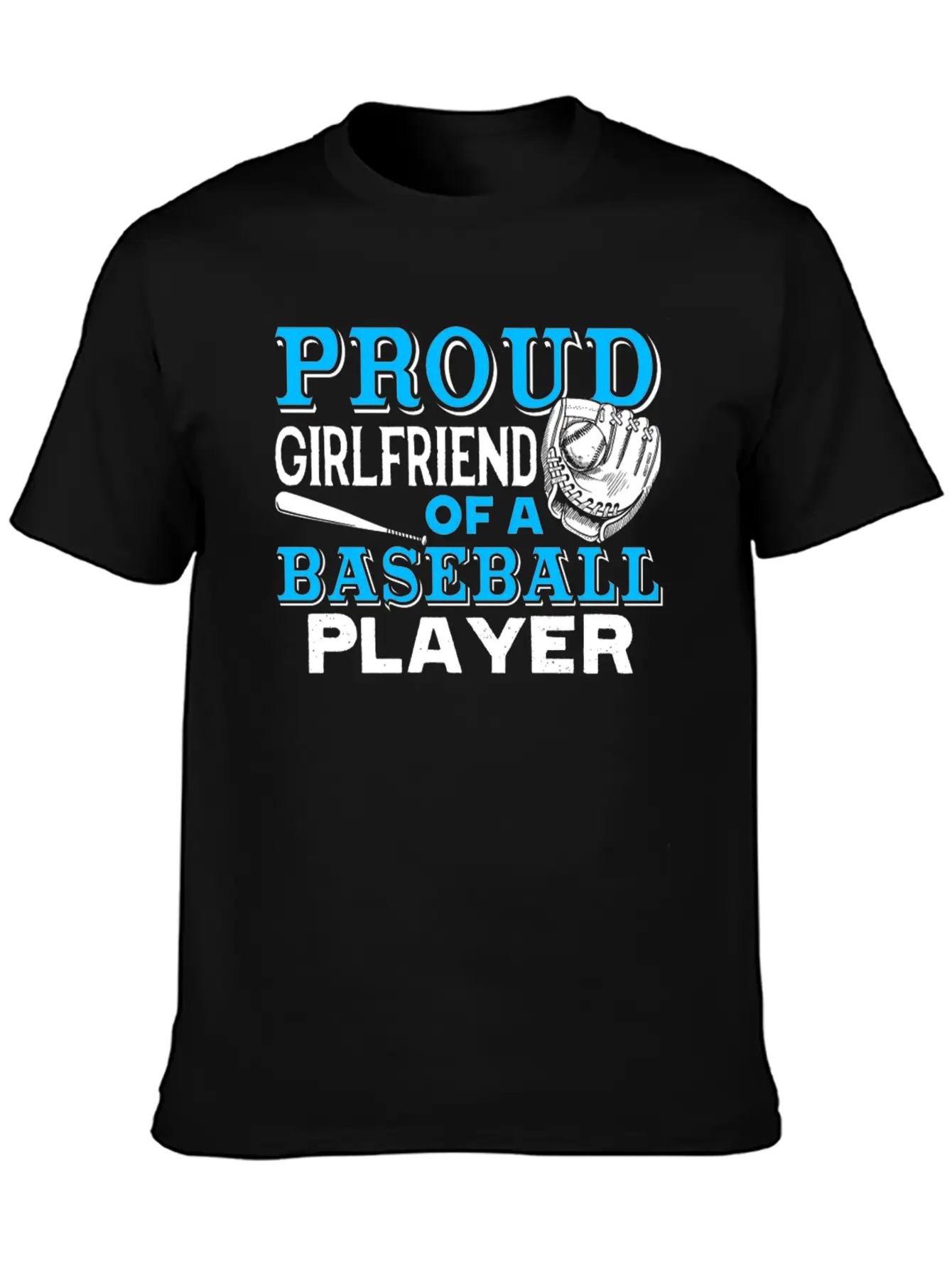 Proud Girlfriend Of Baseball Player Shirt Unisex Casual T-Shirt – Clean Design For Daily Comfort