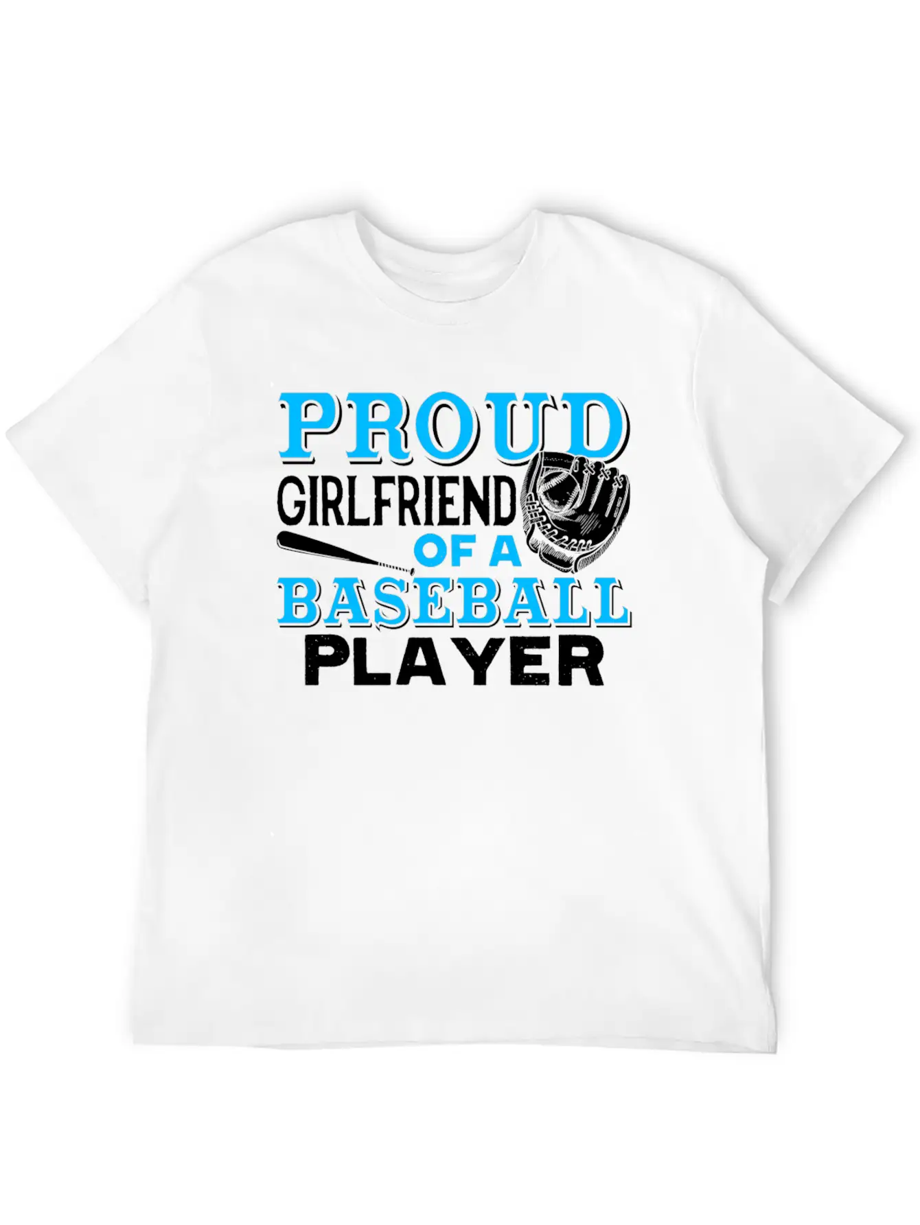Proud Girlfriend Of Baseball Player Shirt Unisex Casual T-Shirt – Clean Design For Daily Comfort