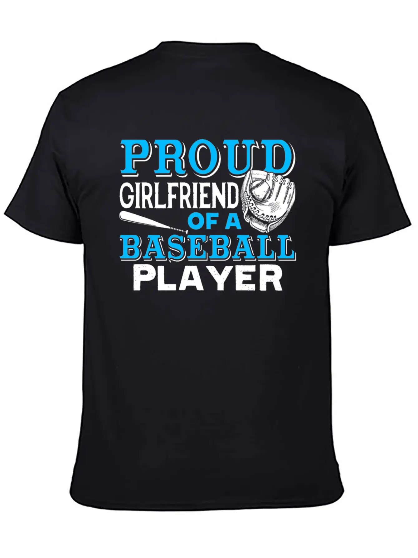Proud Girlfriend Of Baseball Player Shirt Unisex Casual T-Shirt – Clean Design For Daily Comfort