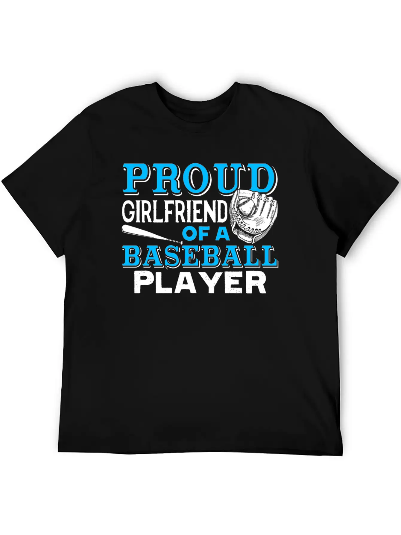 Proud Girlfriend Of Baseball Player Shirt Unisex Casual T-Shirt – Clean Design For Daily Comfort