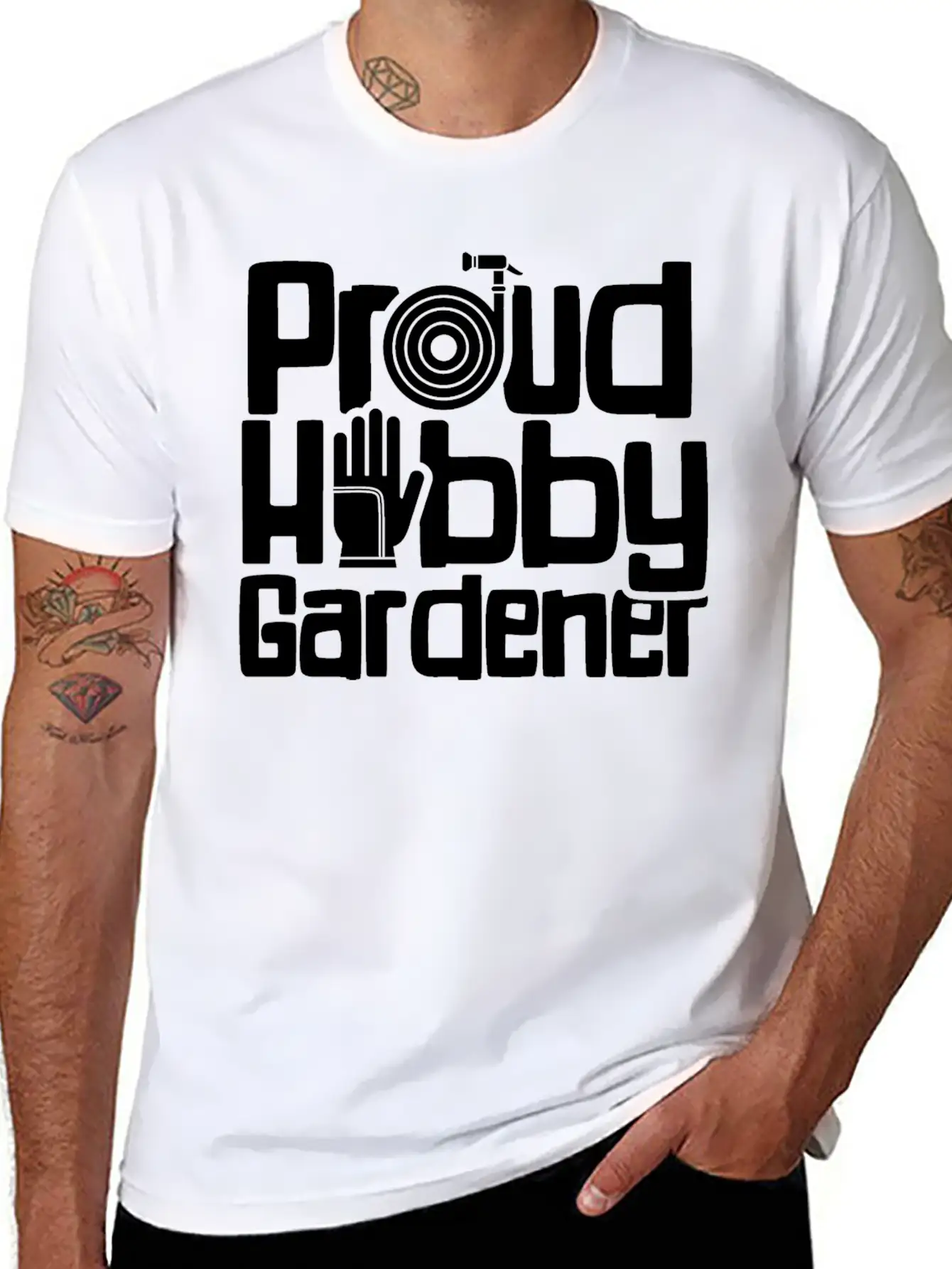 Proud Hobby Gardener Garden Gardening Gardens Lightweight Cotton T-Shirt – Daily Comfort Graphic Shirt