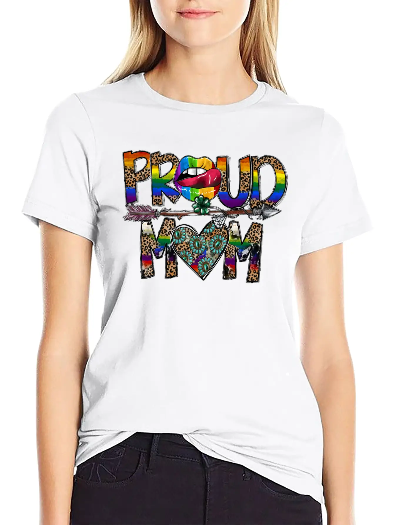 Proud Mom Modern Fit Casual T-Shirt – Clean And Versatile Design