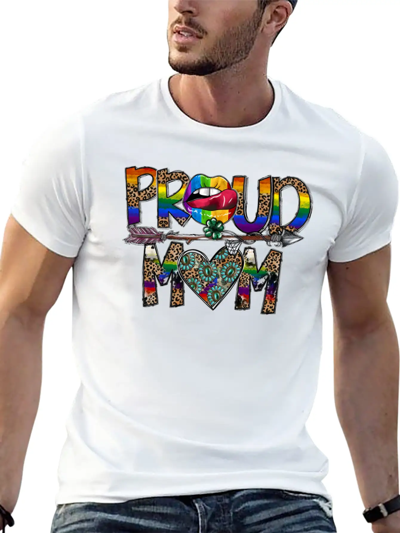 Proud Mom Modern Fit Casual T-Shirt – Clean And Versatile Design