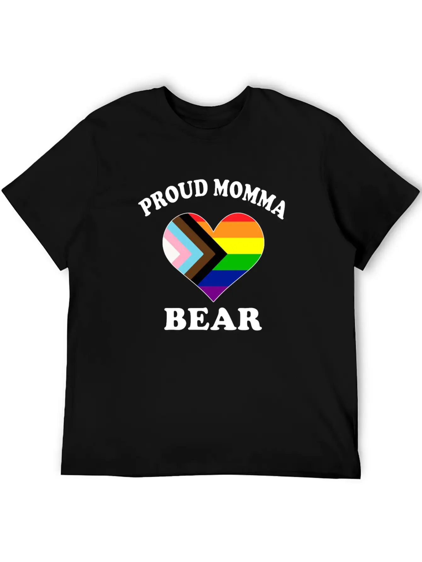 Proud Momma Bear Trans LGTBQ Pride Black Month Modern Fit Casual T-Shirt – Clean And Versatile Design