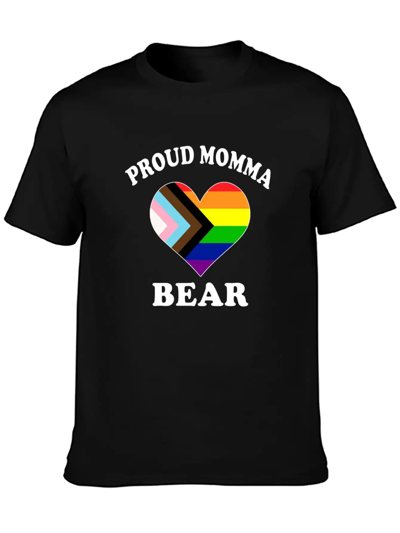 Proud Momma Bear Trans LGTBQ Pride Black Month Modern Fit Casual T-Shirt – Clean And Versatile Design