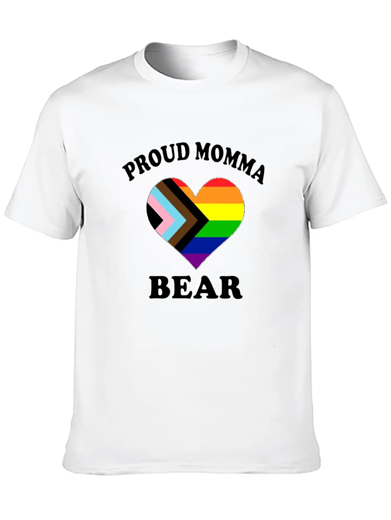 Proud Momma Bear Trans LGTBQ Pride Black Month Modern Fit Casual T-Shirt – Clean And Versatile Design