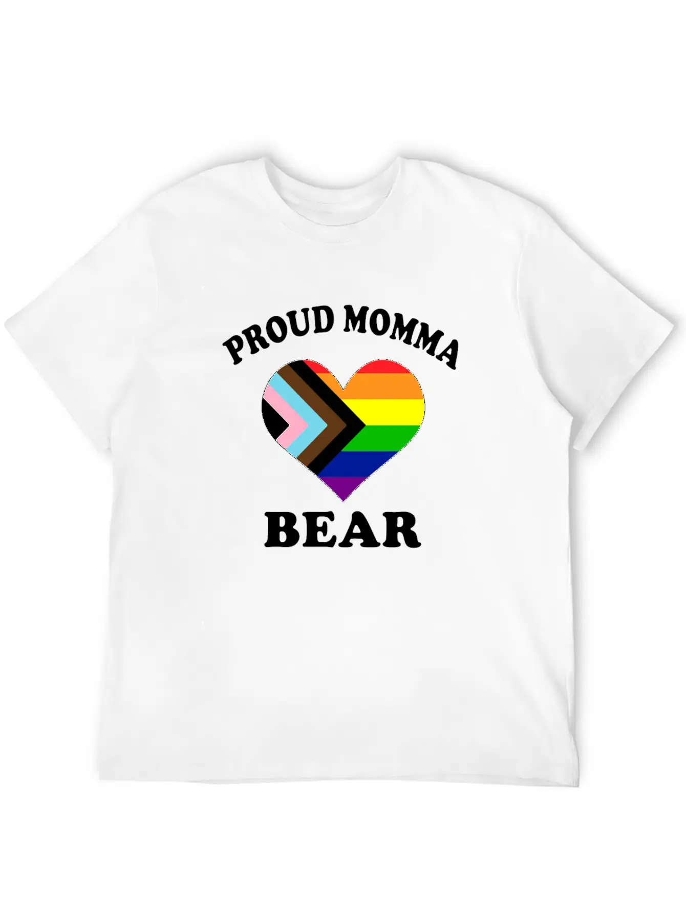 Proud Momma Bear Trans LGTBQ Pride Black Month Modern Fit Casual T-Shirt – Clean And Versatile Design