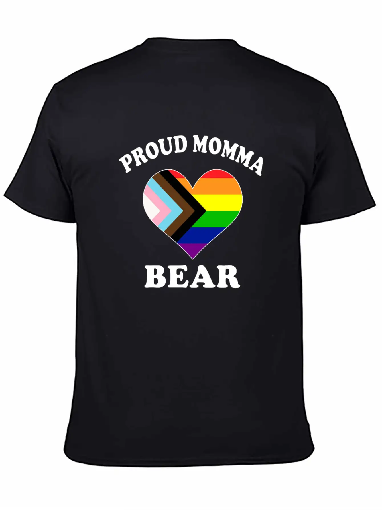 Proud Momma Bear Trans LGTBQ Pride Black Month Modern Fit Casual T-Shirt – Clean And Versatile Design