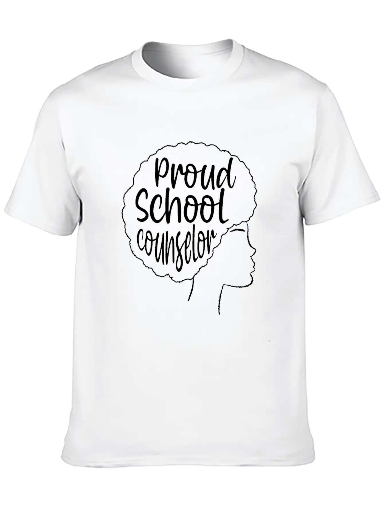 Proud School Counselor African American Education Lightweight Cotton T-Shirt – Daily Comfort Graphic Shirt