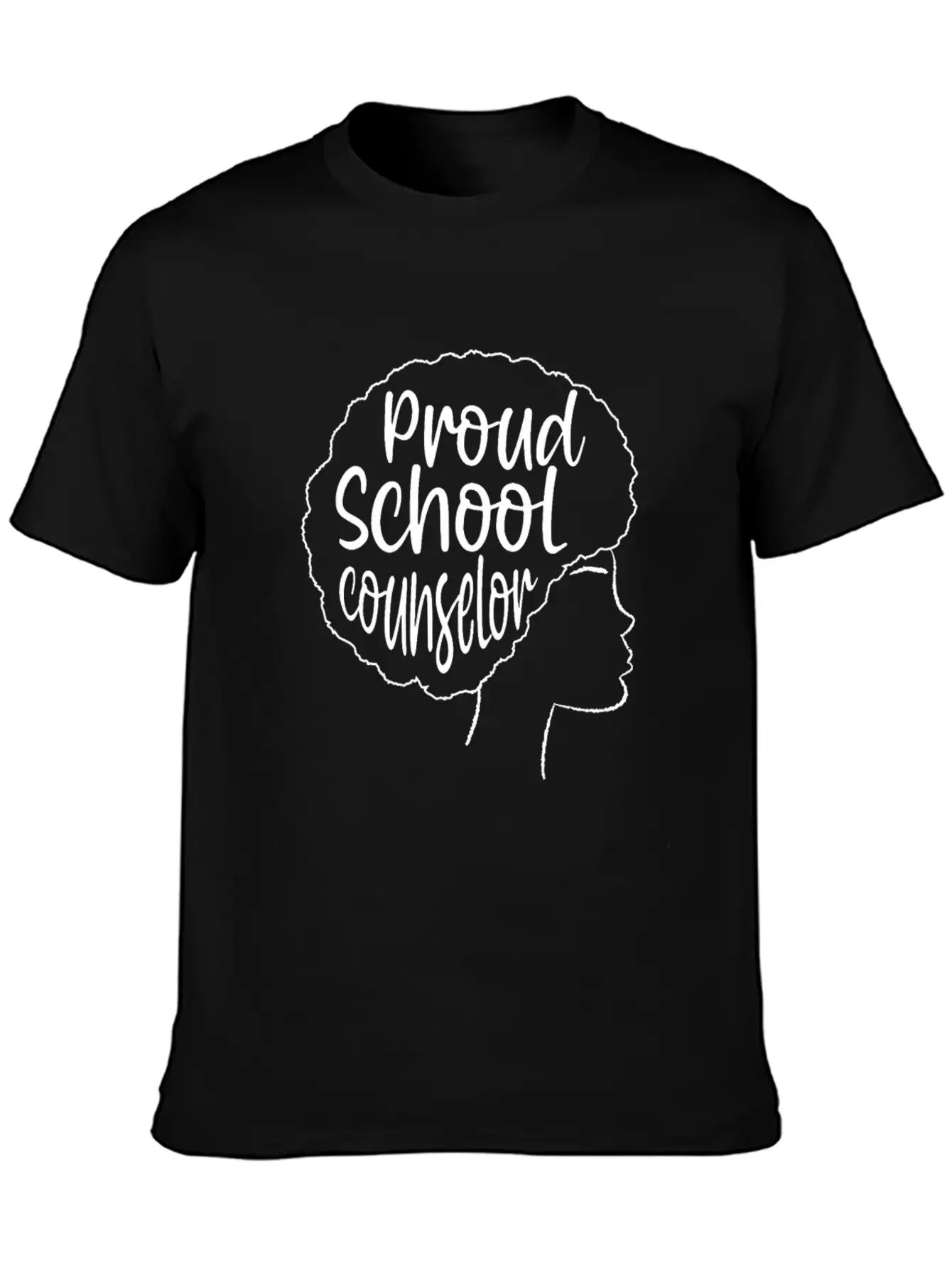 Proud School Counselor African American Education Lightweight Cotton T-Shirt – Daily Comfort Graphic Shirt